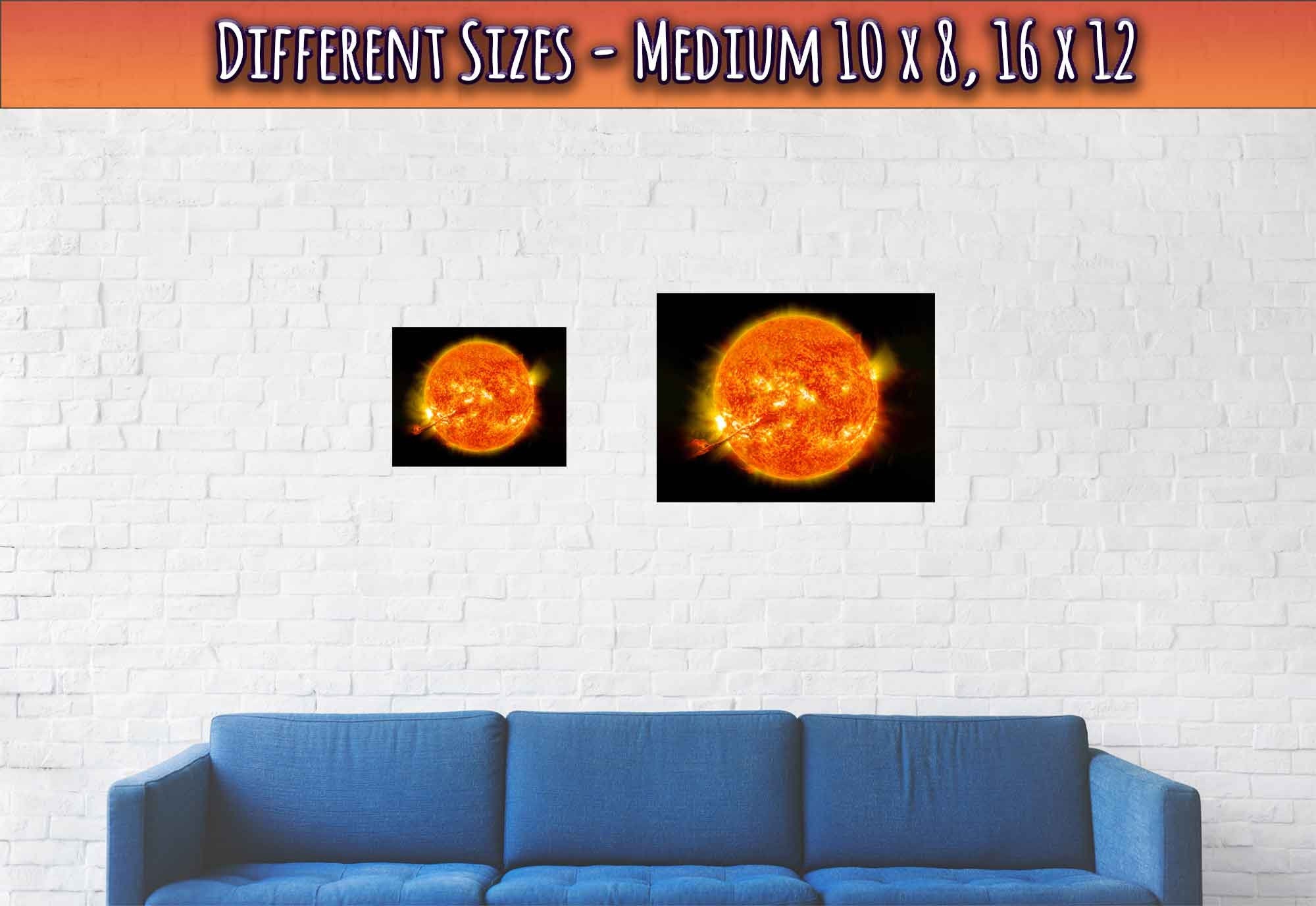 Sun Poster Print - Nasa Sun Eruption 2012 - Poster Of The Sun With Coronal Mass Ejection - WallArtPrints4U