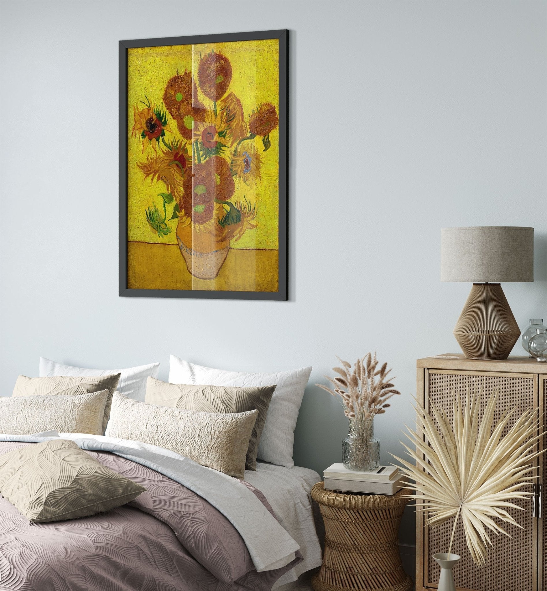 Sunflowers Framed Print, Vincent Van Gogh, From 1888, - WallArtPrints4U