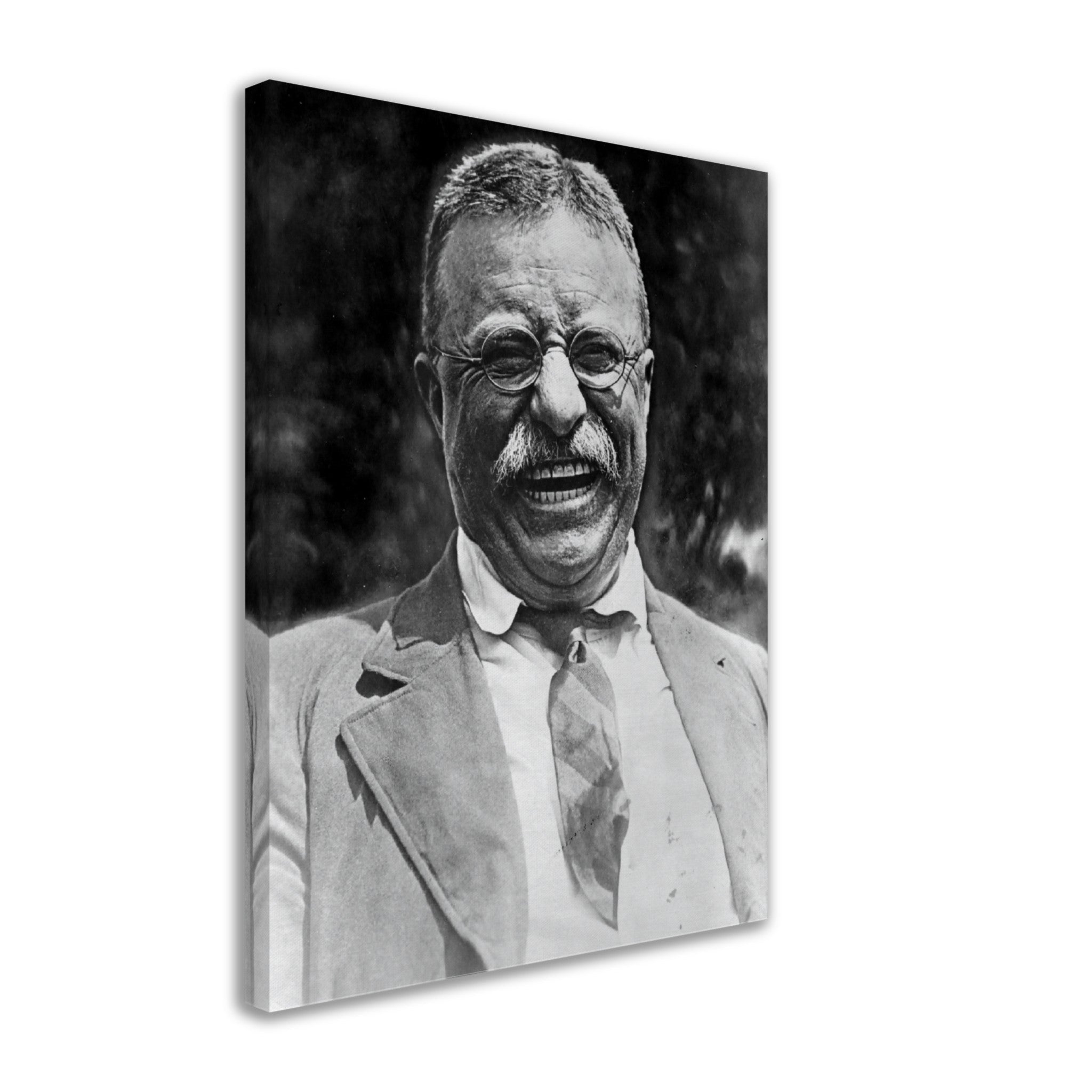 Teddy Roosevelt Canvas, Father Of The Teddy Bear, Vintage Photo Theodore Roosevelt Canvas Print Great White Chief - WallArtPrints4U