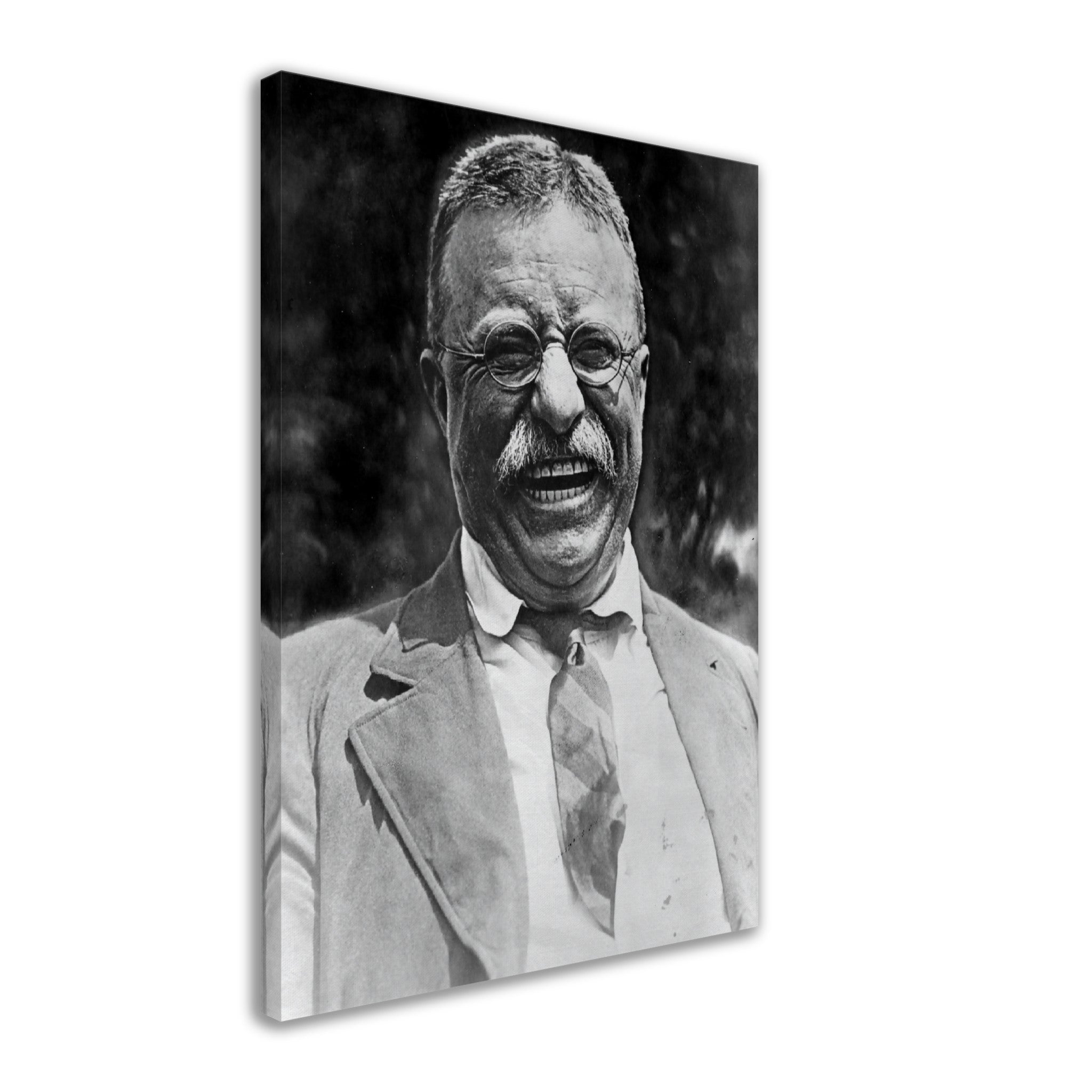 Teddy Roosevelt Canvas, Father Of The Teddy Bear, Vintage Photo Theodore Roosevelt Canvas Print Great White Chief - WallArtPrints4U