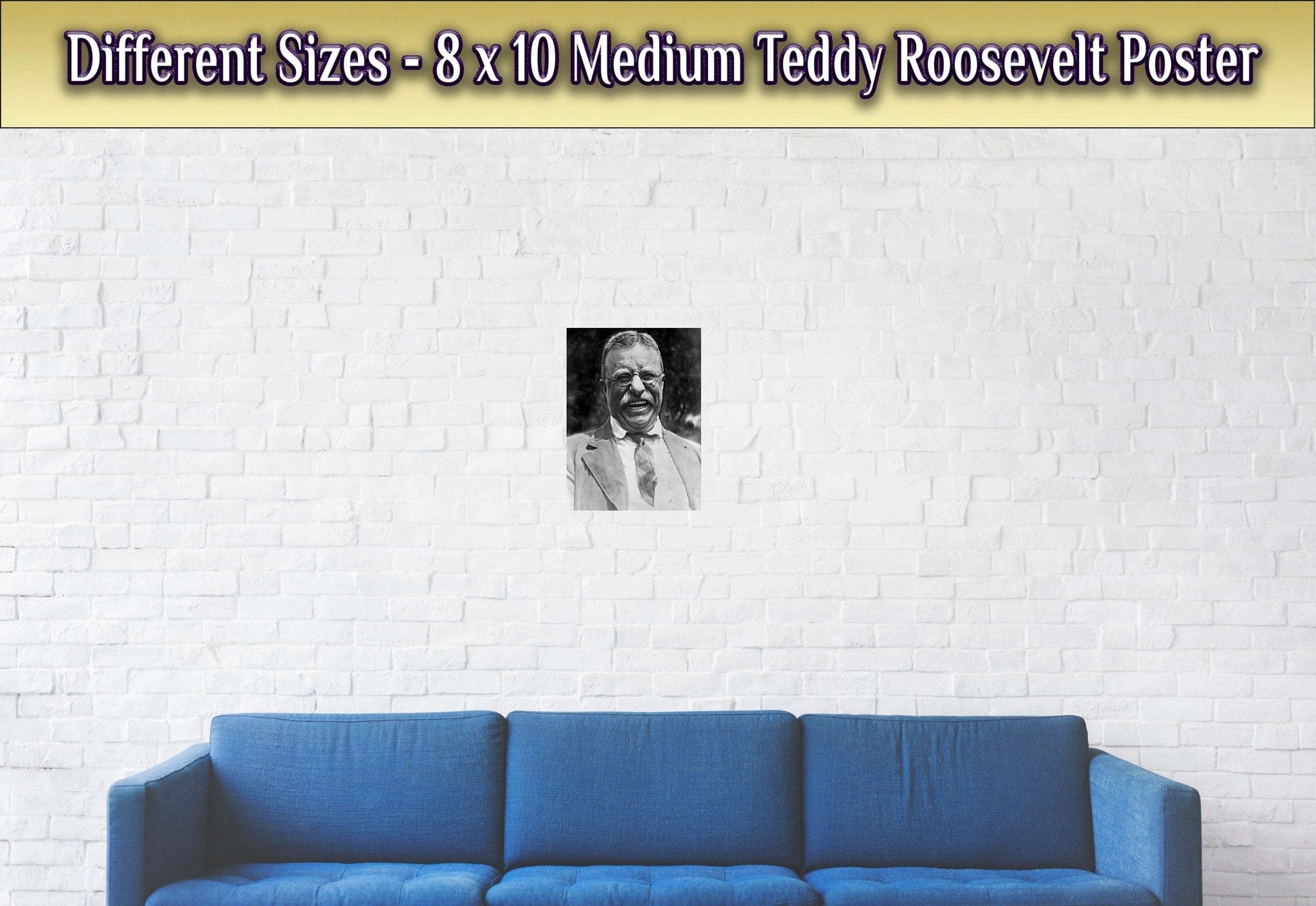 Teddy Roosevelt Poster, Father Of The Teddy Bear, Vintage Photo Theodore Roosevelt Print Great White Chief - WallArtPrints4U