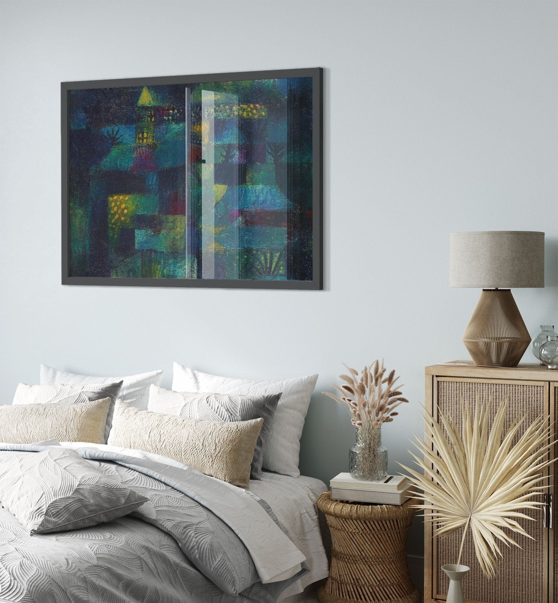 Terraced Garden Framed Print, Paul Klee Frameds Abstract Terraced Garden Art - WallArtPrints4U