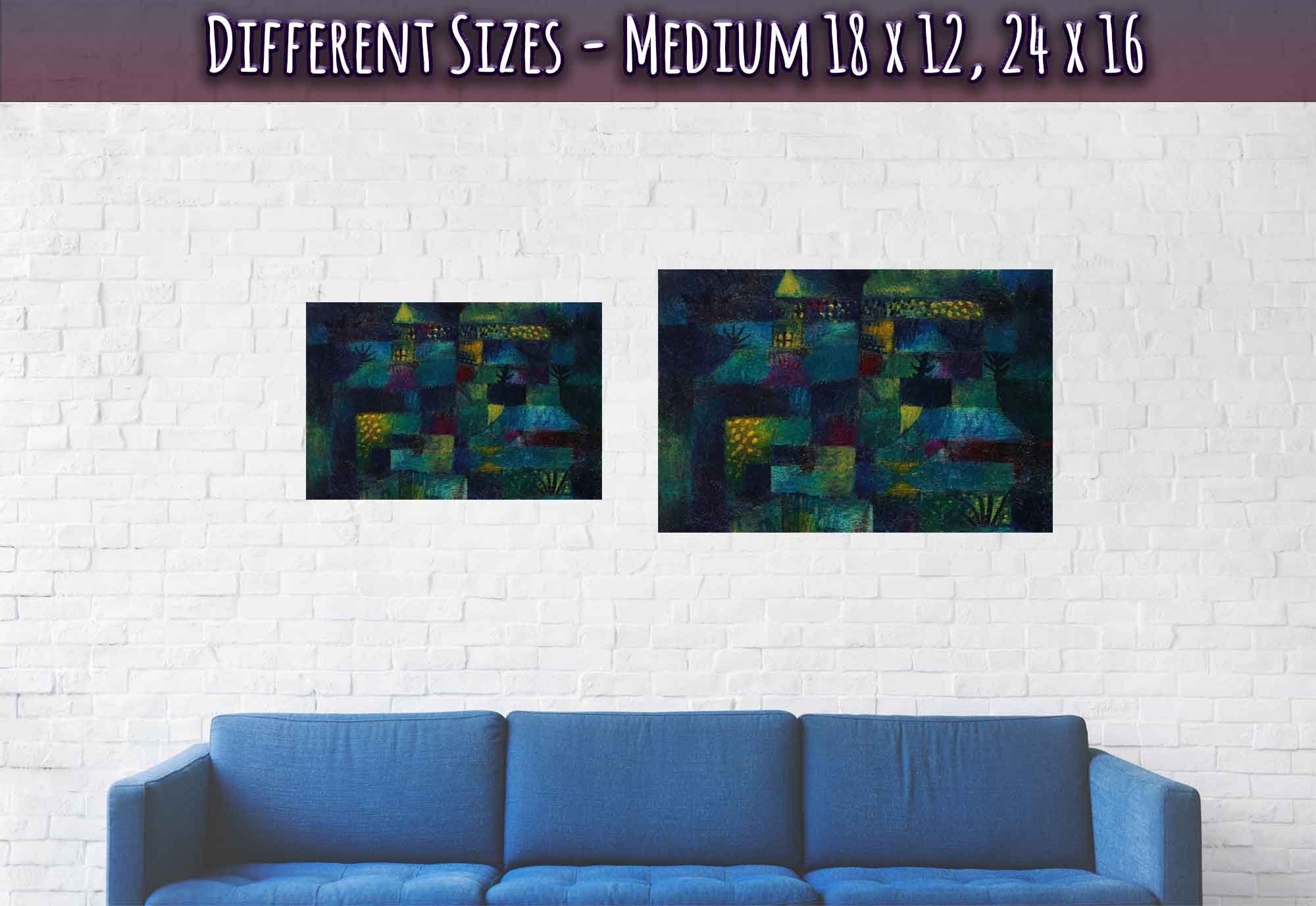 Terraced Garden Poster, Paul Klee Prints Abstract Terraced Garden Art - WallArtPrints4U