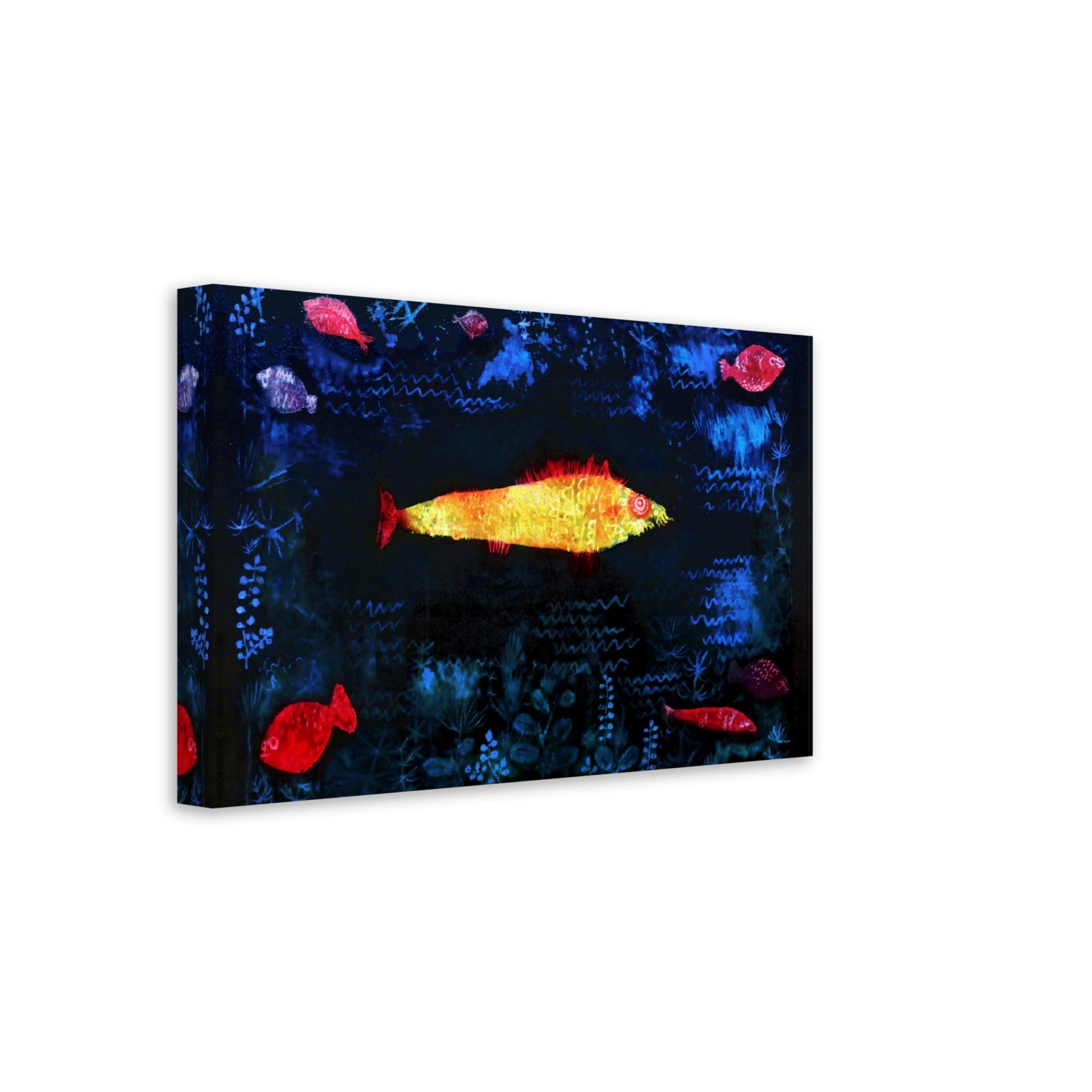 The Golden Fish Canvas Print, Abstract Art Canvas, Paul Klee, The Gold Fish Canvas - WallArtPrints4U