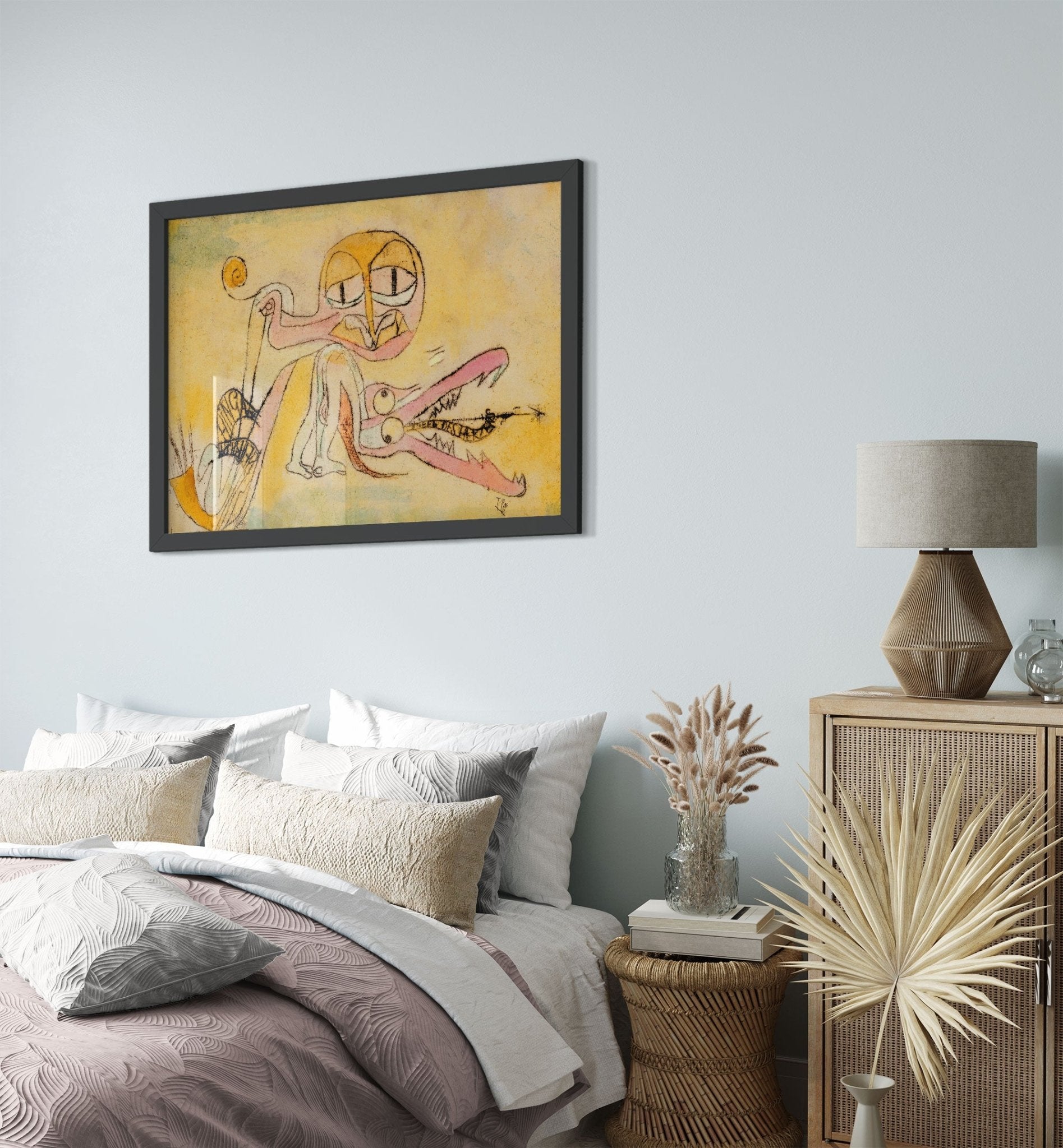 The Hypocrites Framed Print, Abstract Art Framed, Paul Klee, The Hypocrites Framed - WallArtPrints4U