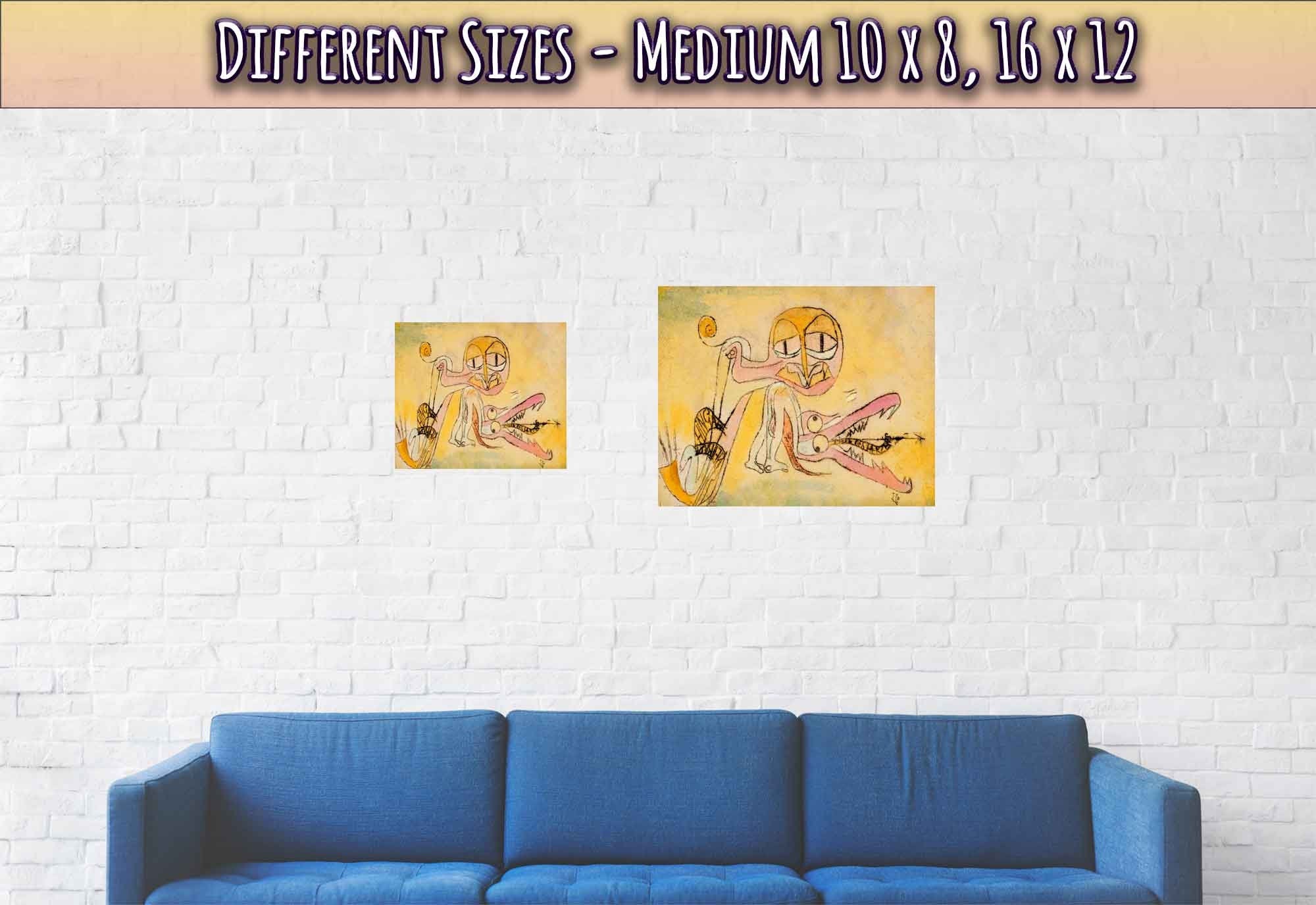 The Hypocrites Poster, Abstract Art Print, Paul Klee, The Hypocrites Print - WallArtPrints4U