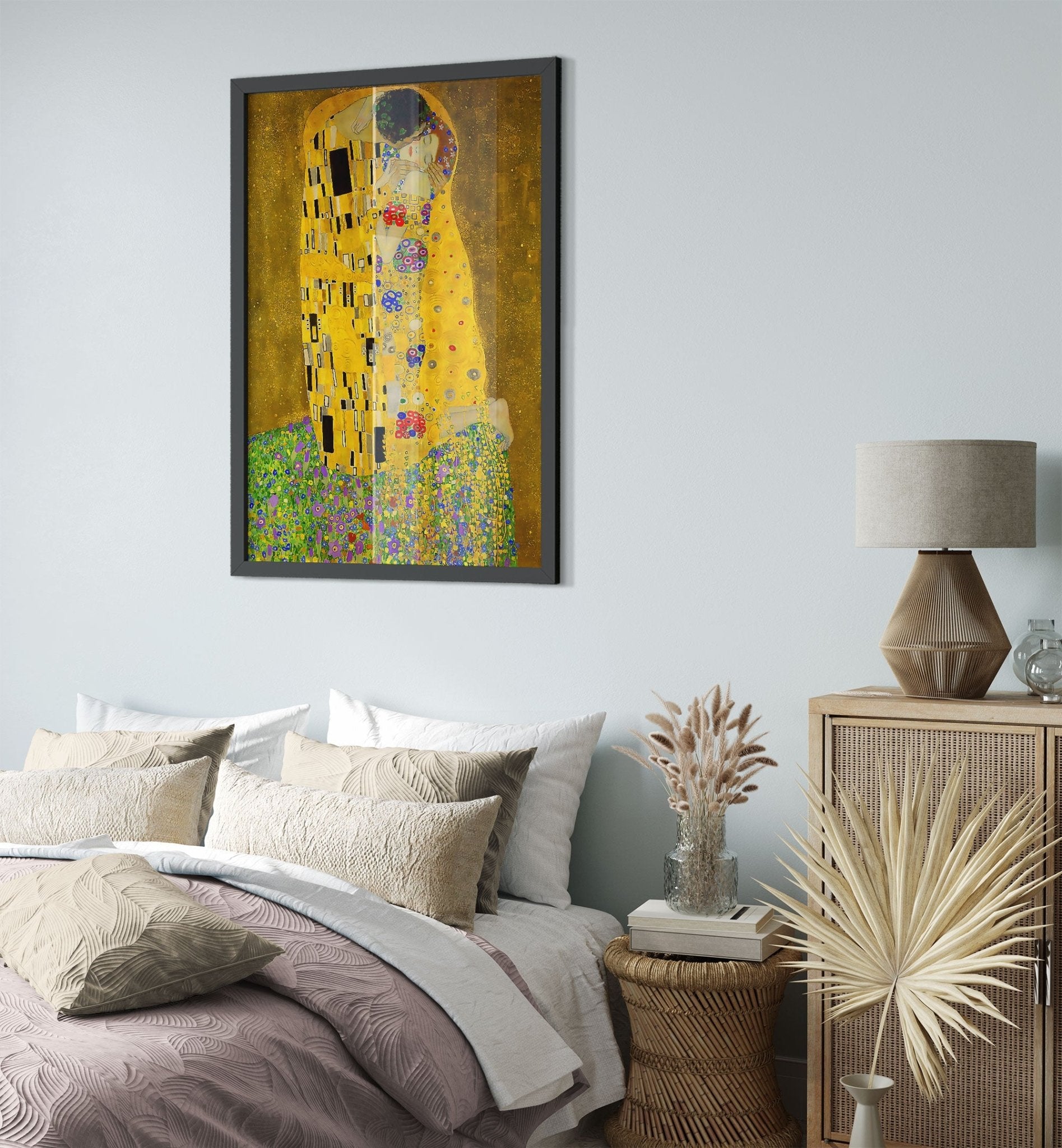 The Kiss Framed Print, Gustav Klimt - The Kiss Print 1907 - WallArtPrints4U