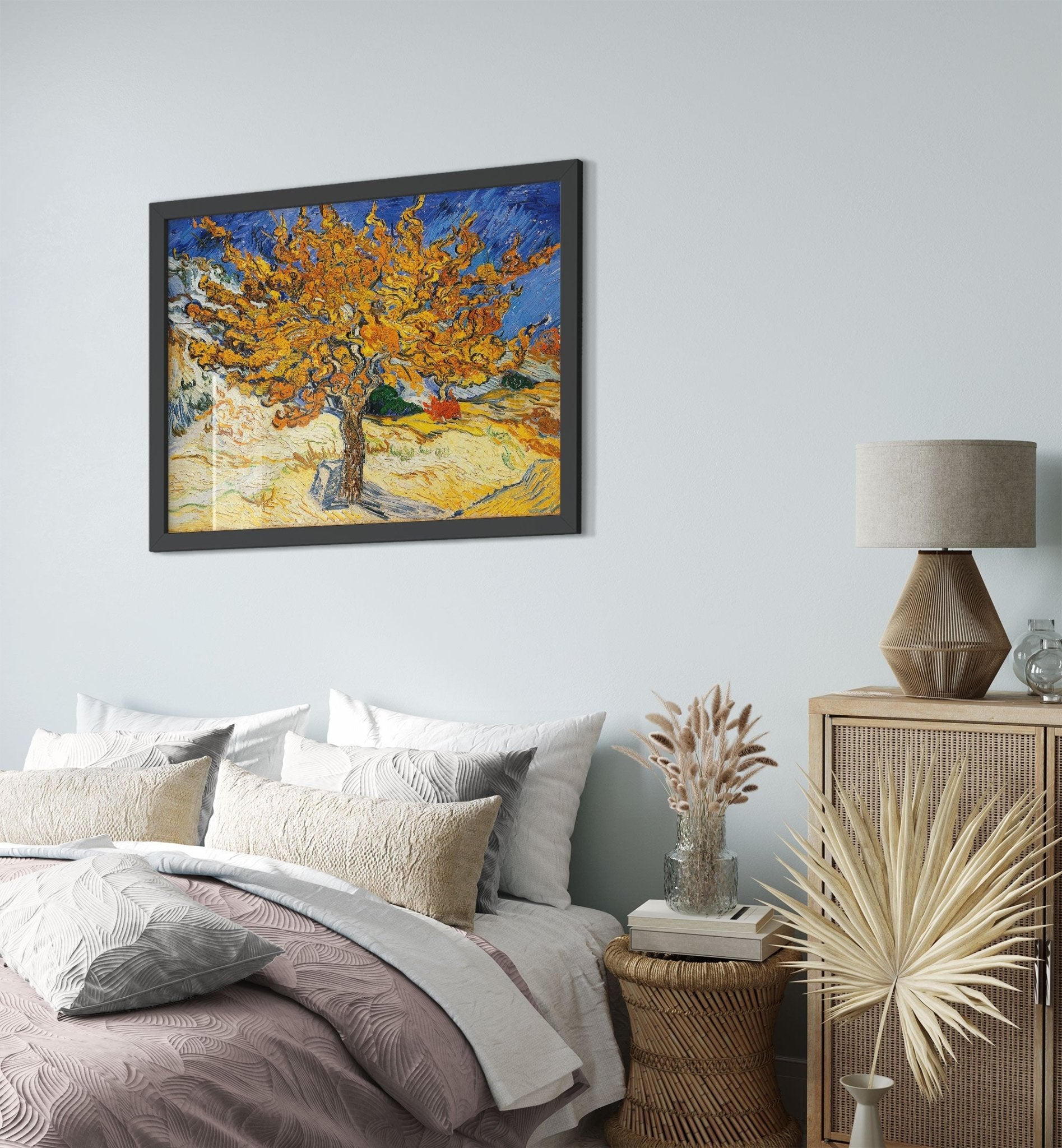 The Mulberry Tree Framed Print, Vincent Van Gogh 1889 Vintage Fall Tree Framed - WallArtPrints4U