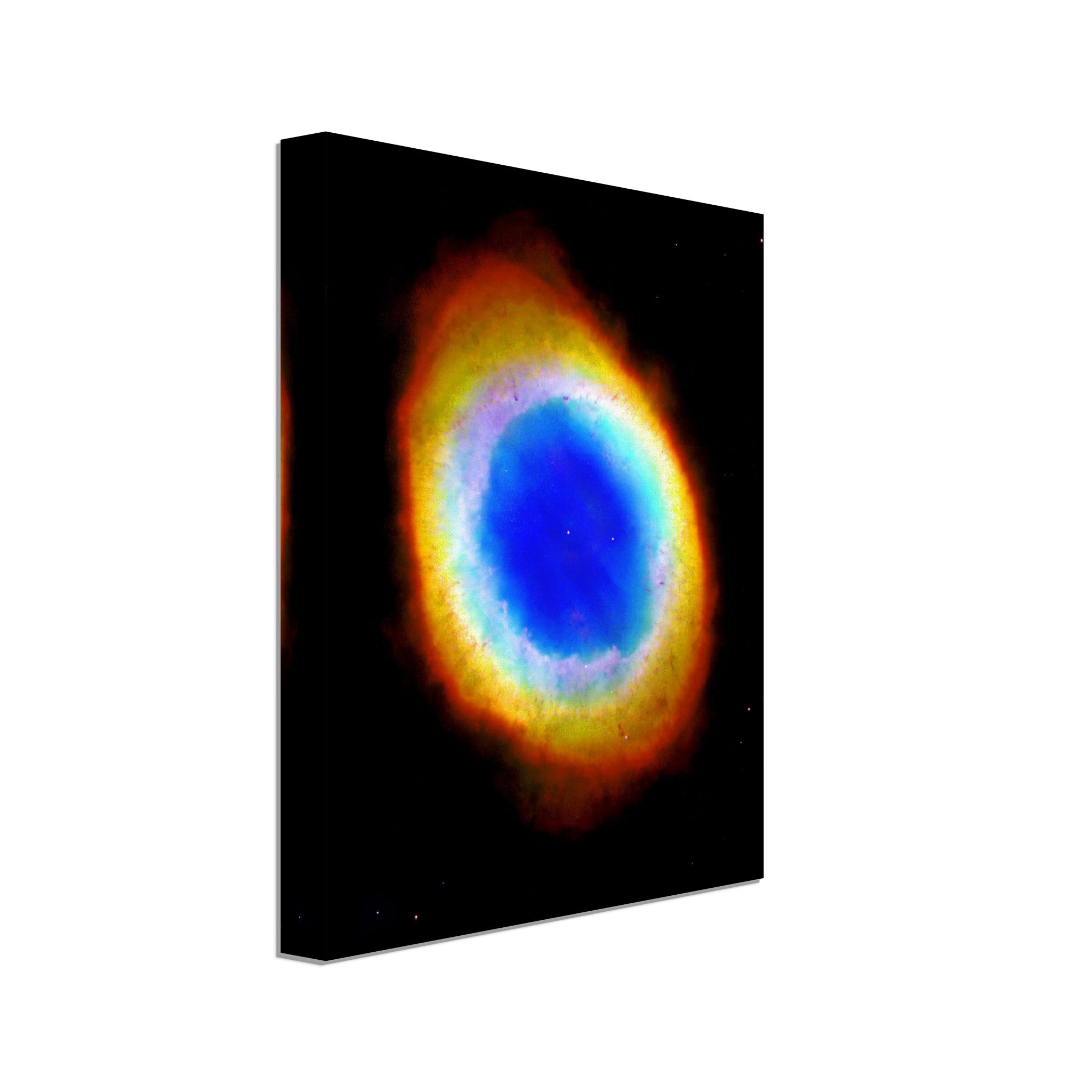 The Ring Nebula Canvas - Discovered 1779 - The Ring Nebula Canvas Print Beautiful Colors From Nasa - WallArtPrints4U