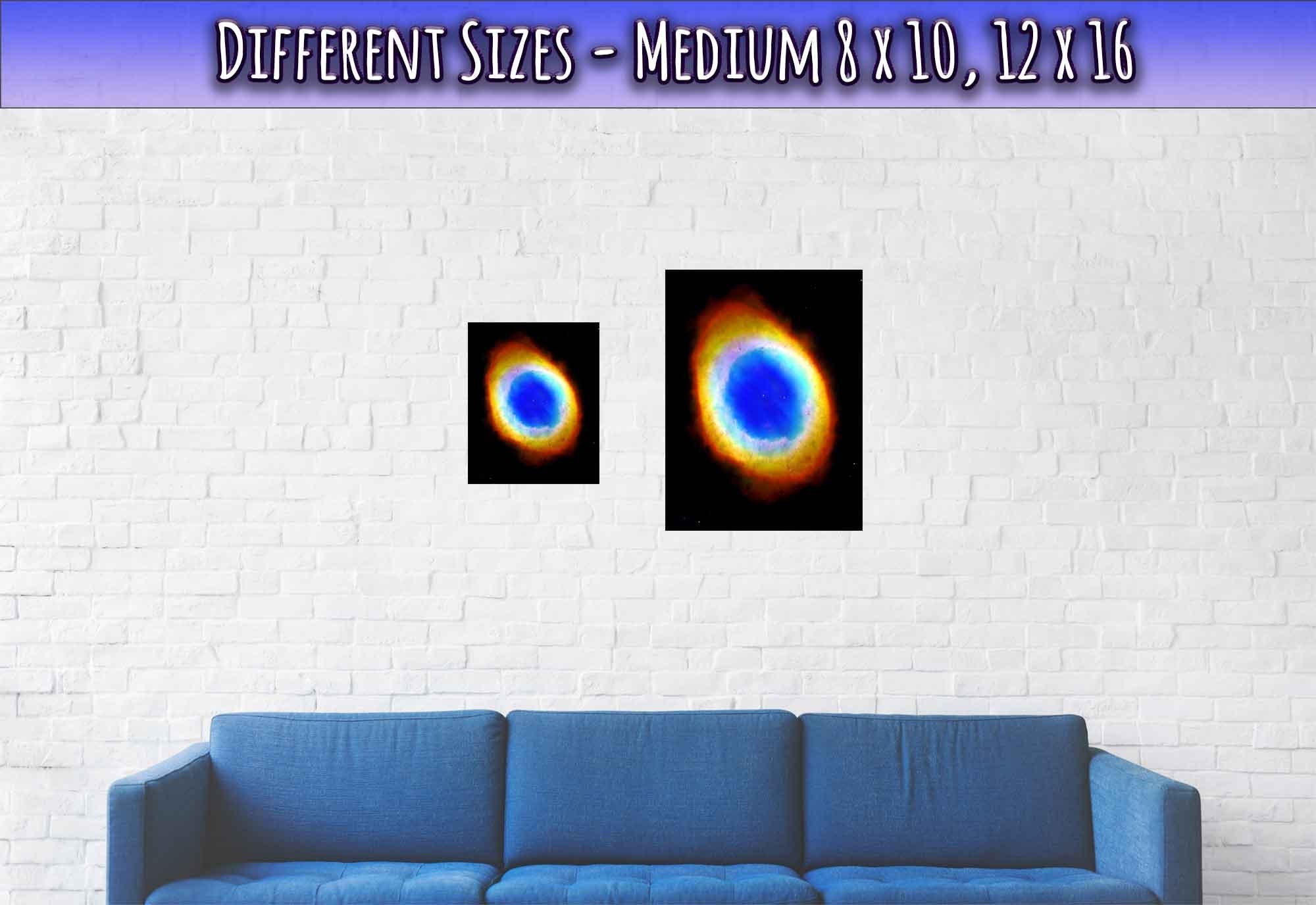 The Ring Nebula Poster - Discovered 1779 - The Ring Nebula Print Beautiful Colors From Nasa - WallArtPrints4U
