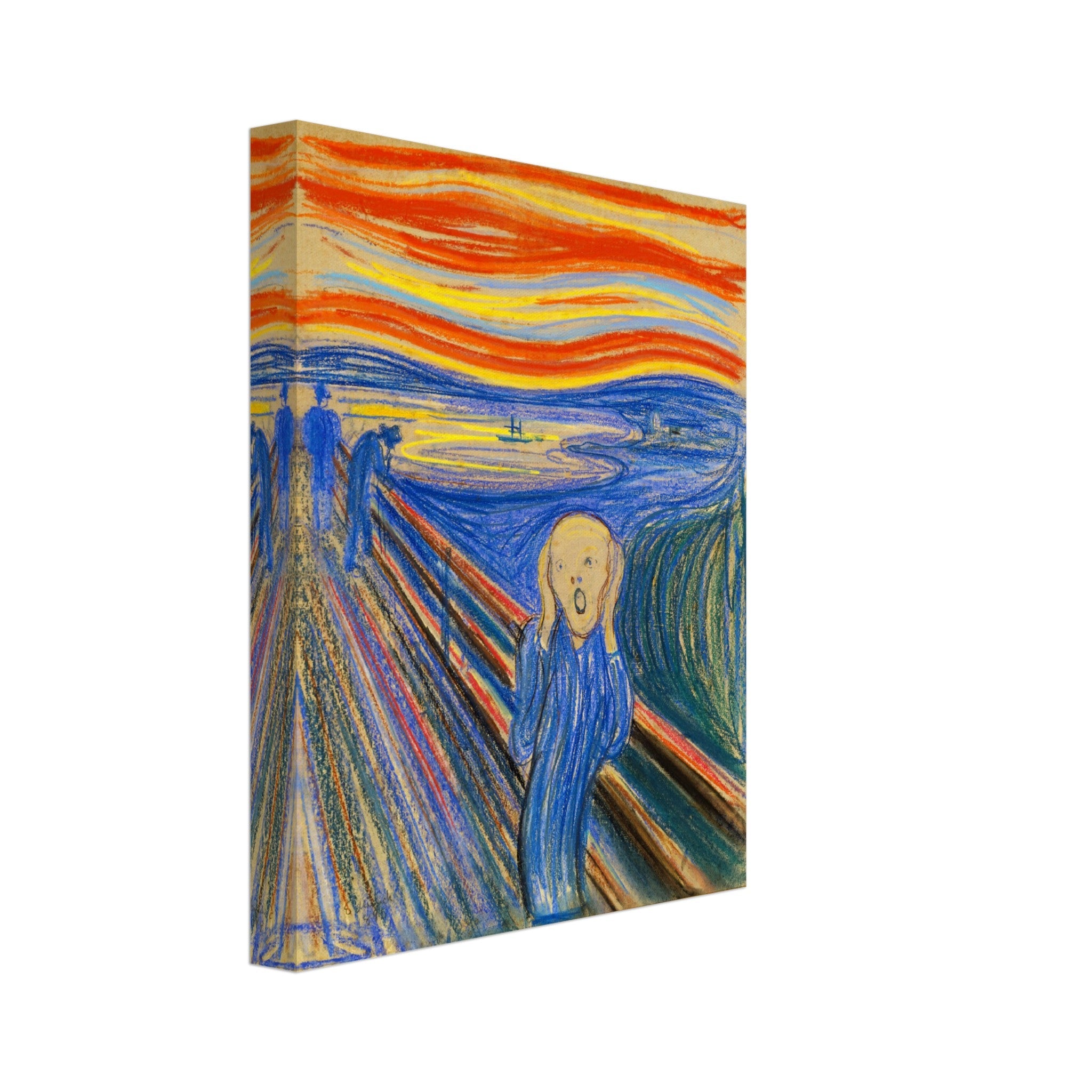 The Scream Canvas Print, Pastel Version Edvard Munch 1893 - The Scream Canvas - WallArtPrints4U