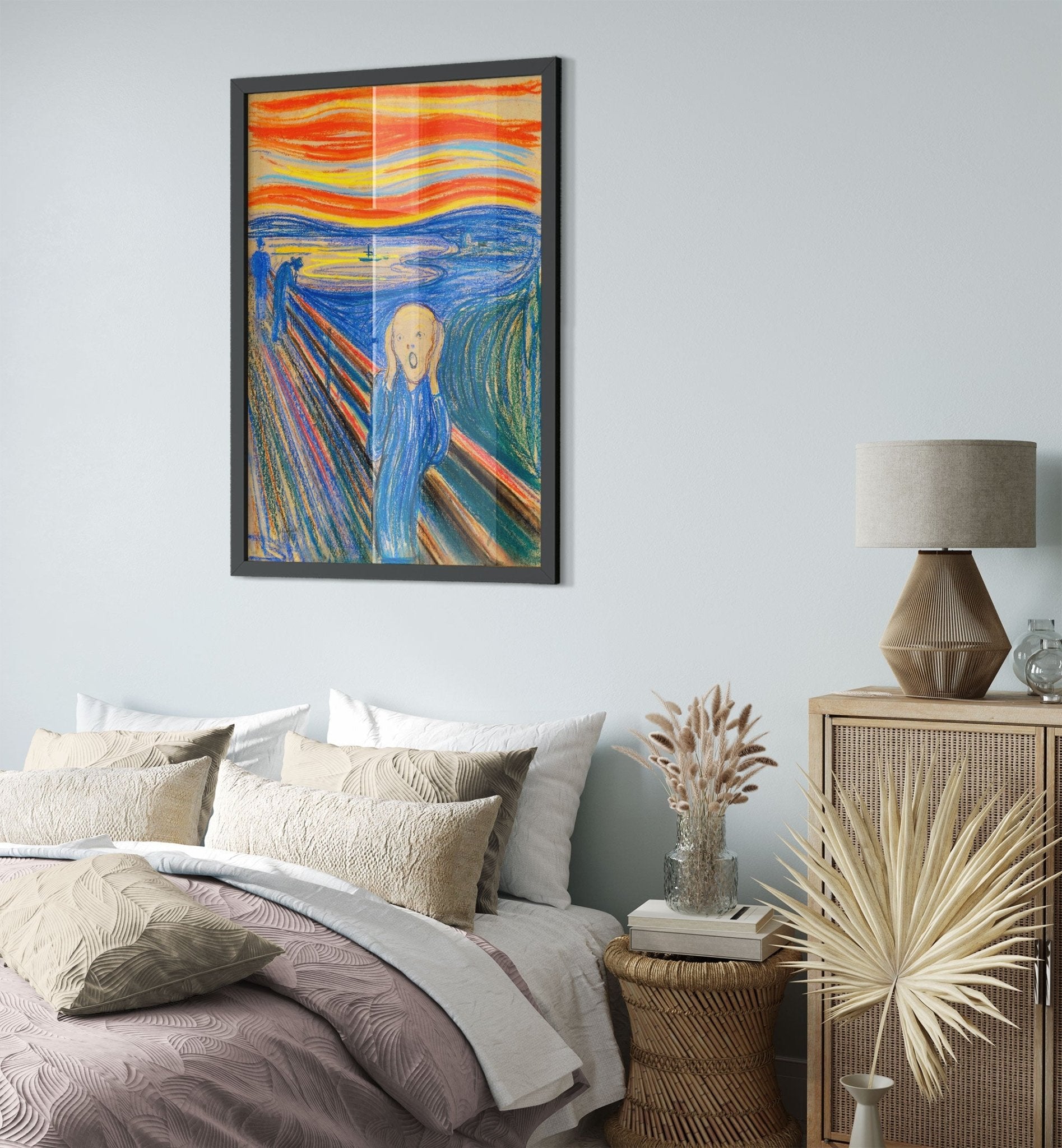 The Scream Framed Print, Pastel Version Edvard Munch 1893 - The Scream Framed - WallArtPrints4U