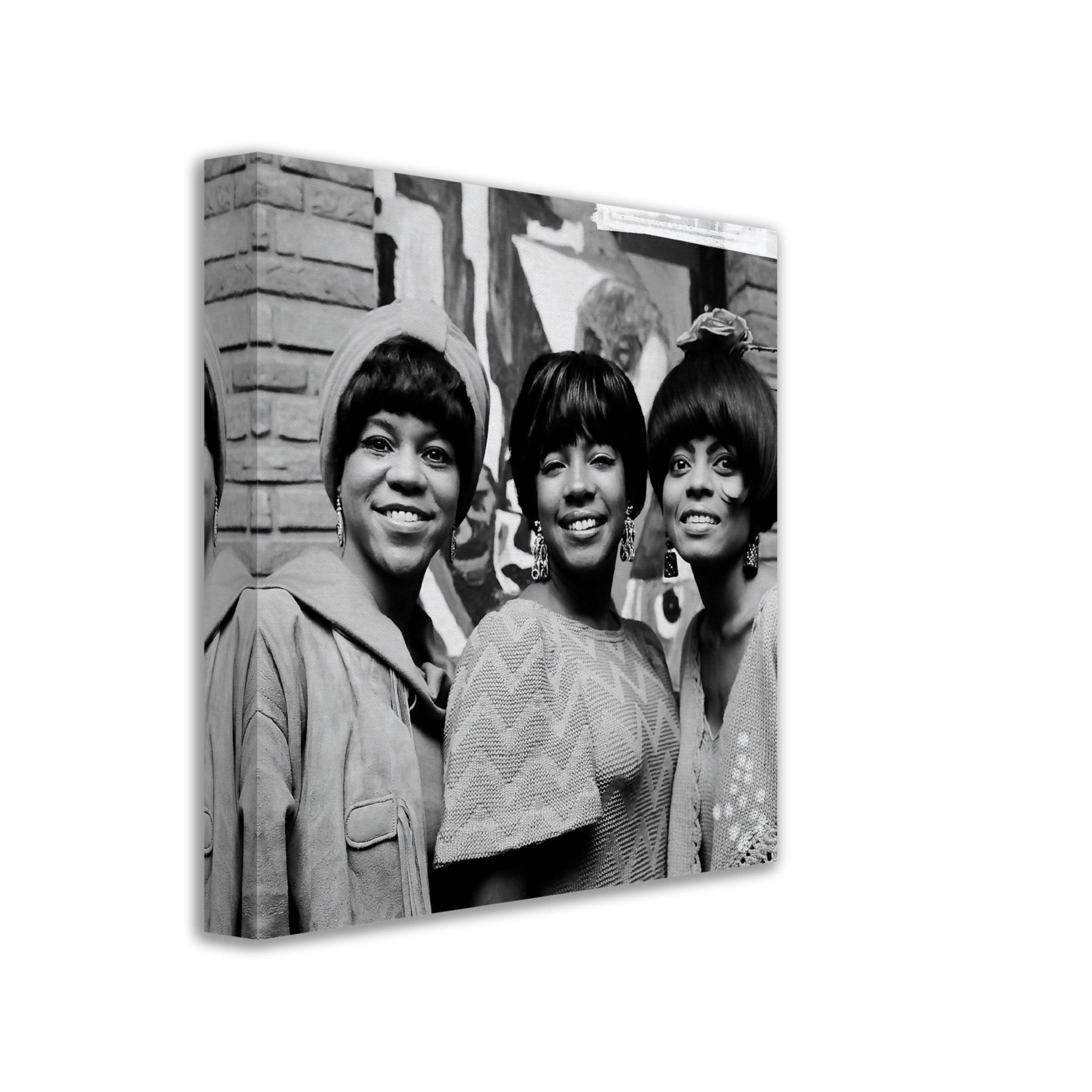 The Supremes Canvas, Amsterdam Hilton 1965, Vintage Photo Portrait - The Supremes Canvas Print - WallArtPrints4U