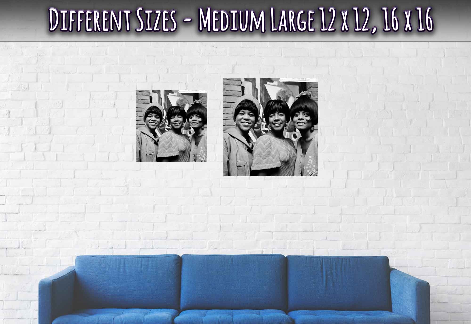 The Supremes Poster, Amsterdam Hilton 1965, Vintage Photo Portrait - The Supremes Print - WallArtPrints4U