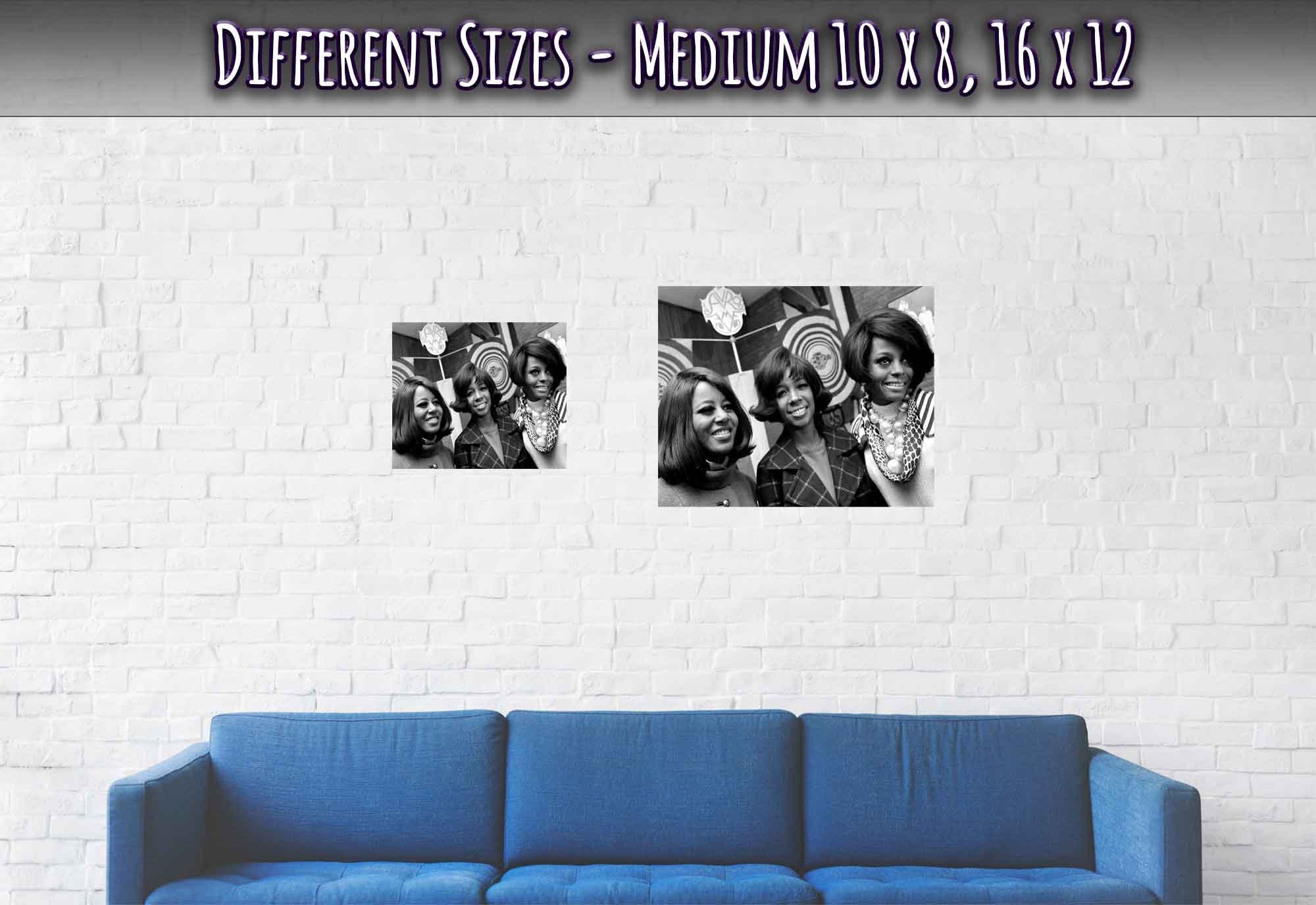 The Supremes Poster, Amsterdam Hilton 1968, Vintage Photo Portrait - The Supremes Print - WallArtPrints4U