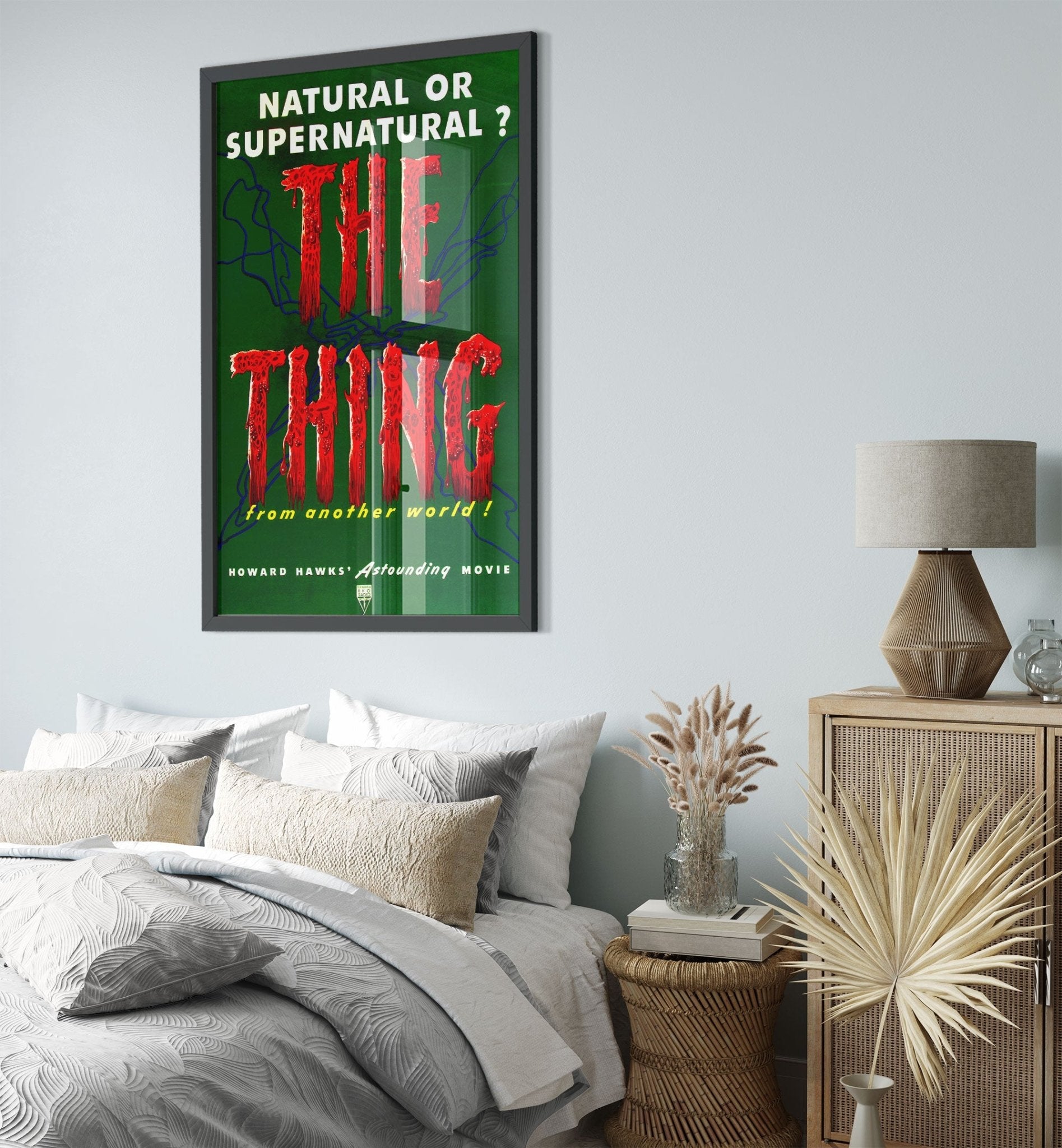 The Thing Framed, Vintage Horror Movie Framed 1950 - WallArtPrints4U