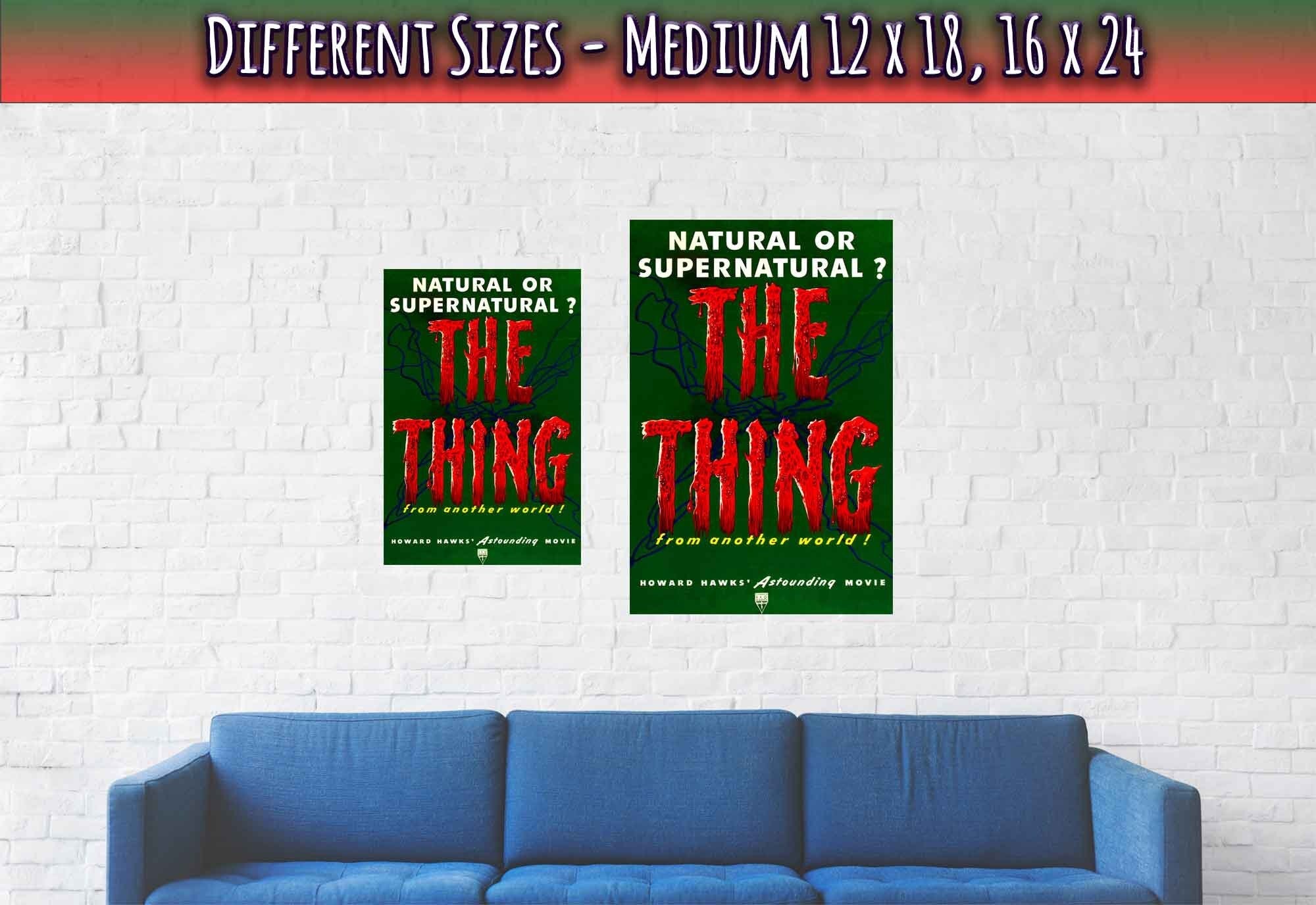 The Thing Poster, Vintage Horror Movie Poster 1950 - WallArtPrints4U