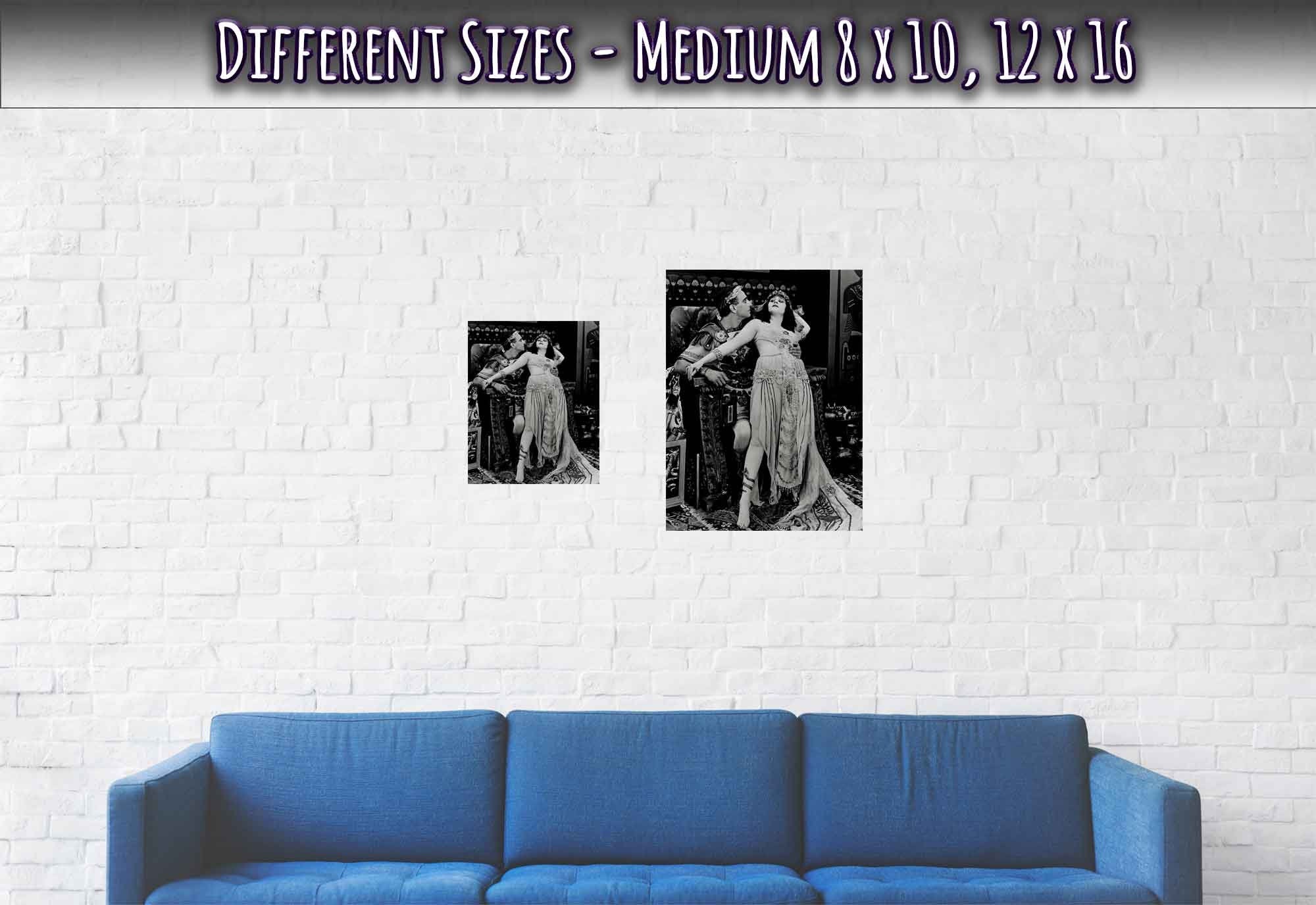 Theda Bara Cleopatra Poster, Vintage Photo From 1916 Theda Bara Cleopatra Print - WallArtPrints4U