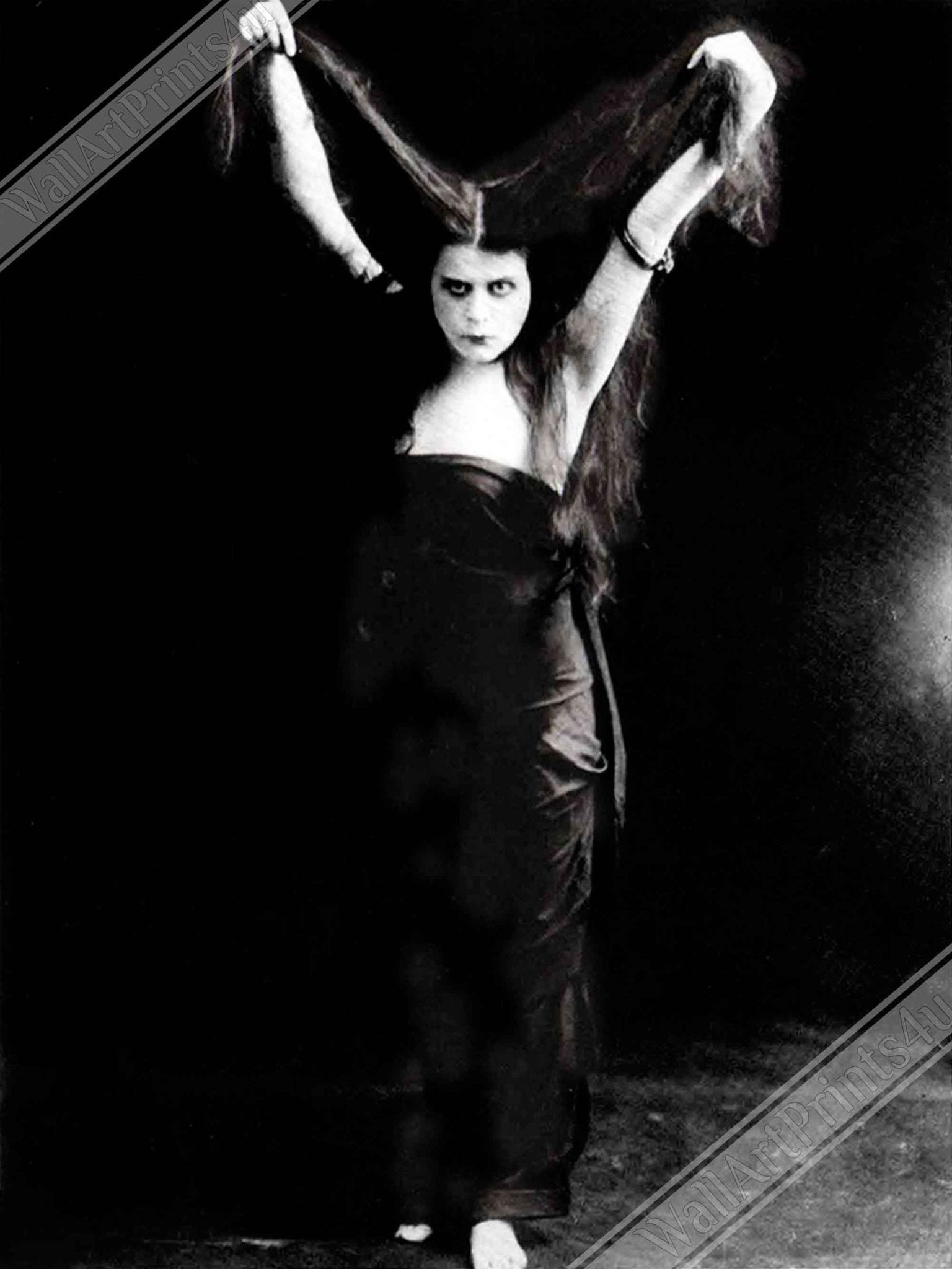 Theda Bara Framed, Vintage Photo 1915 Sin, Silent Film Sin Now Lost Theda Bara Framed Print - WallArtPrints4U