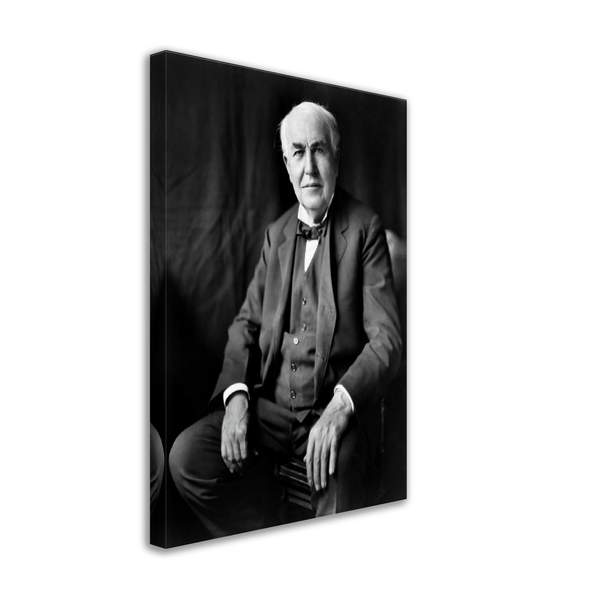 Thomas Edison Canvas, Vintage Photo - Thomas Edison Canvas Print - 19th Century American Inventor Business Innovator - WallArtPrints4U