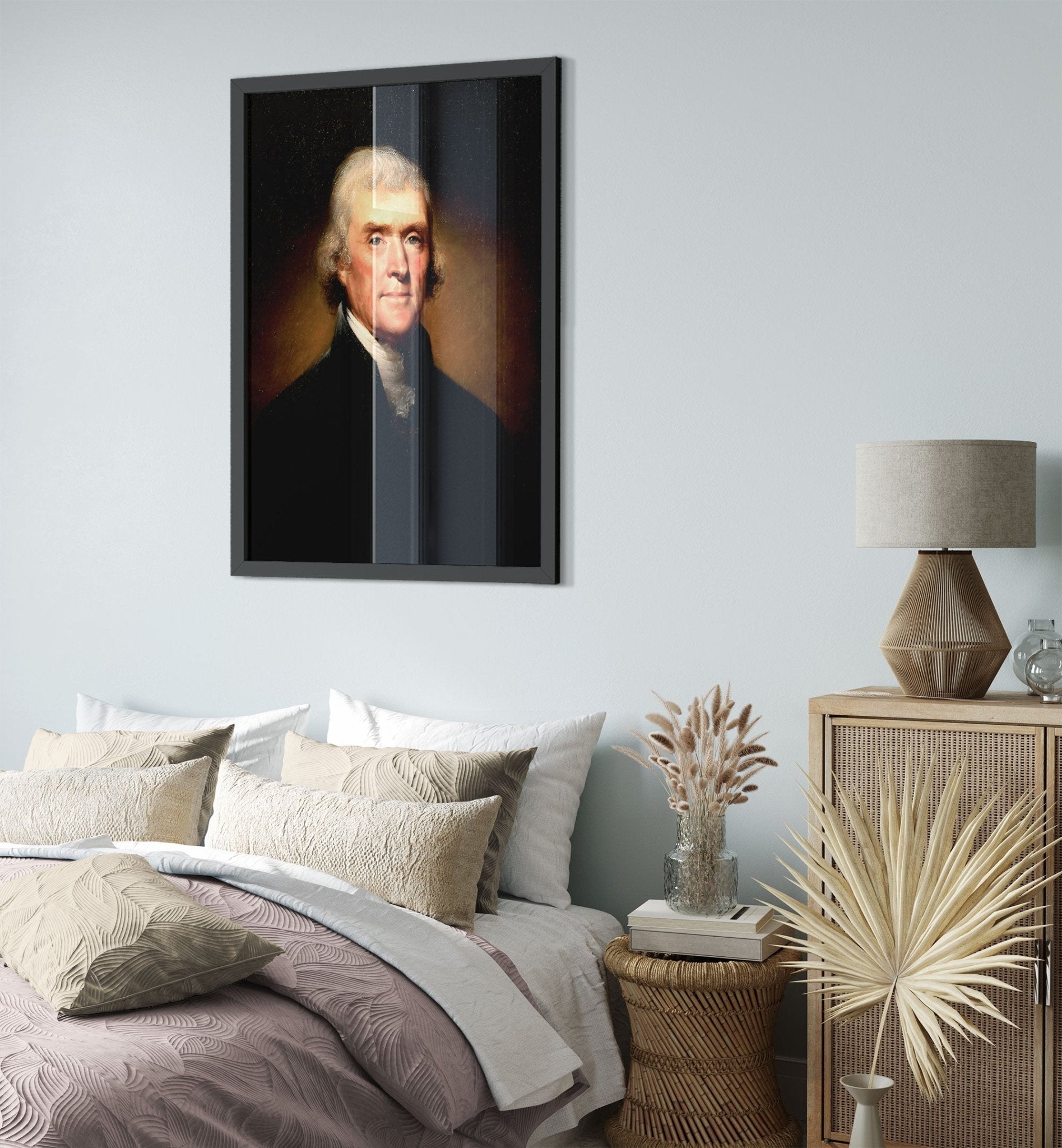 Thomas Jefferson Framed, 3rd President Of Usa, Vintage Portrait - Thomas Jefferson Framed Print - WallArtPrints4U