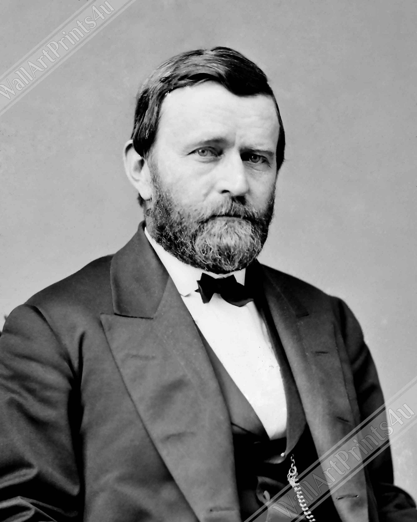 Ulysses S Grant Canvas, 18th President Of Usa, Vintage Photo Portrait - Ulysses S Grant Canvas Print - WallArtPrints4U