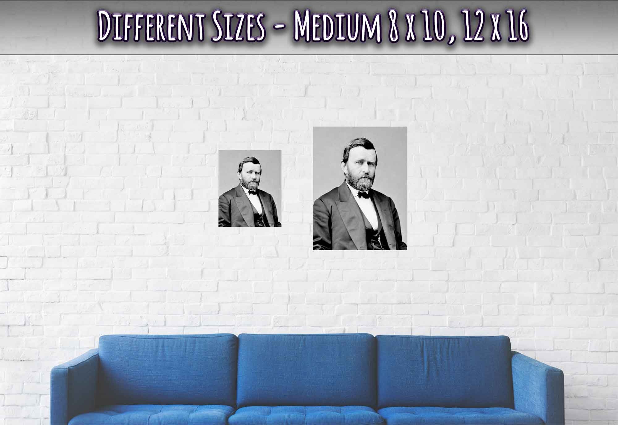 Ulysses S Grant Poster, 18th President Of Usa, Vintage Photo Portrait - Ulysses S Grant Print - WallArtPrints4U