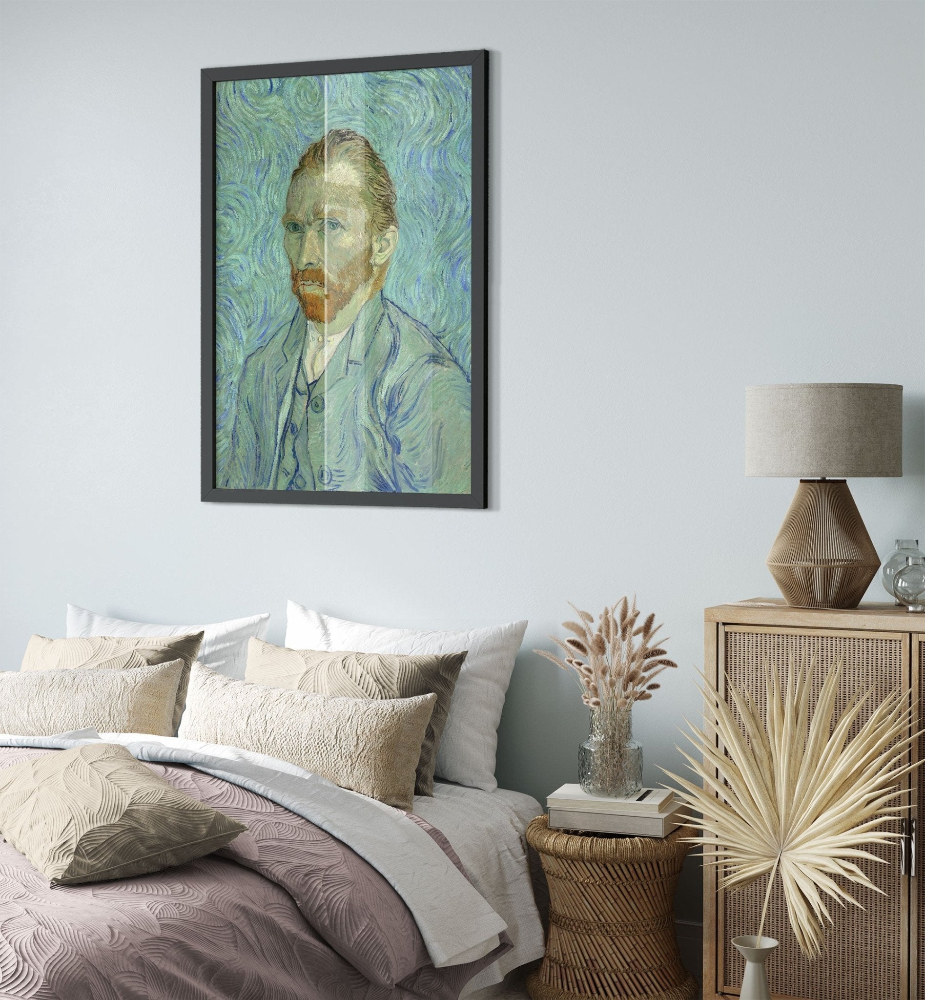 Van Gogh Self Portrait Framed Print - Van Gogh Framed Prints - Vincent Van Gogh Last Self Portrait Framed Print - WallArtPrints4U
