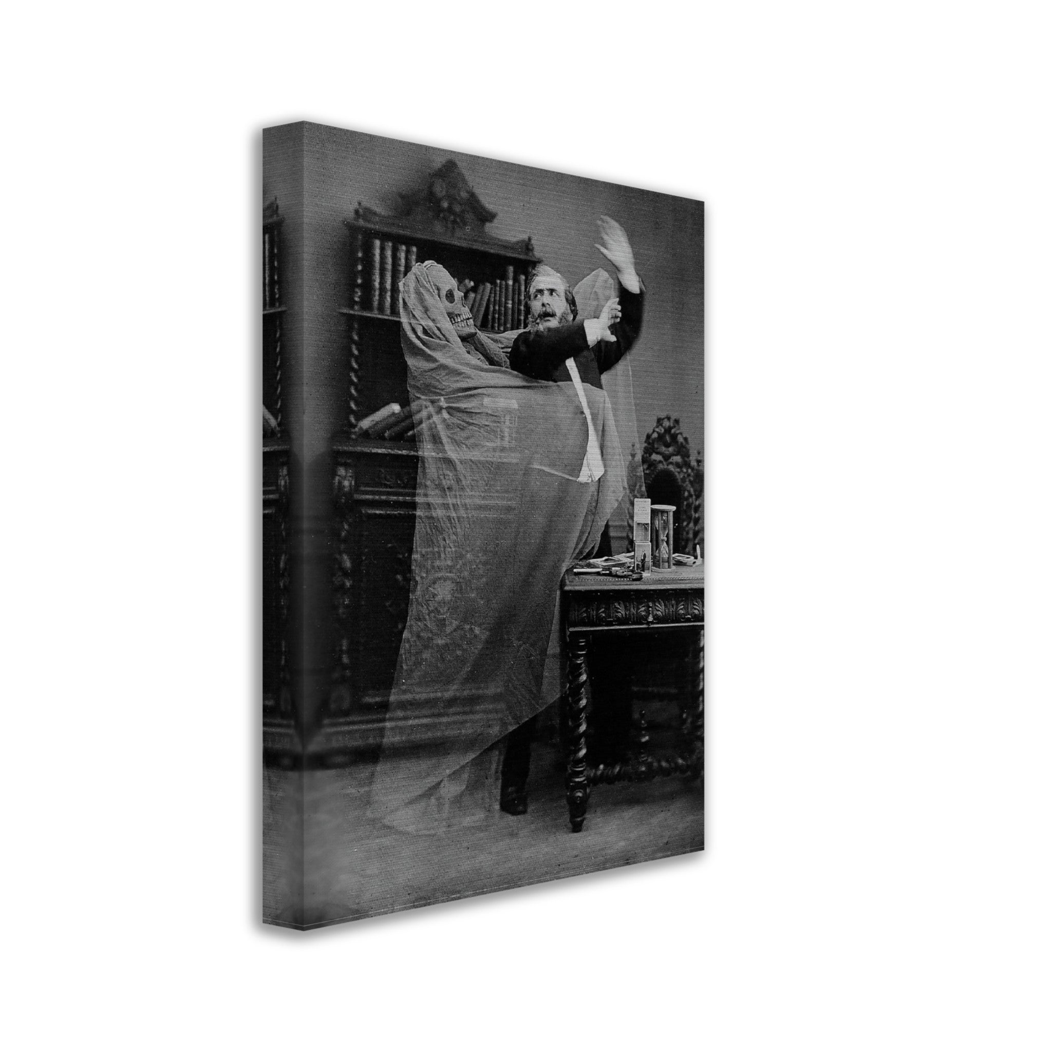 Victorian Ghost Photo Canvas Print - Eugene Thiebault - Victorian Ghost Canvas Spooky Halloween Photo - WallArtPrints4U