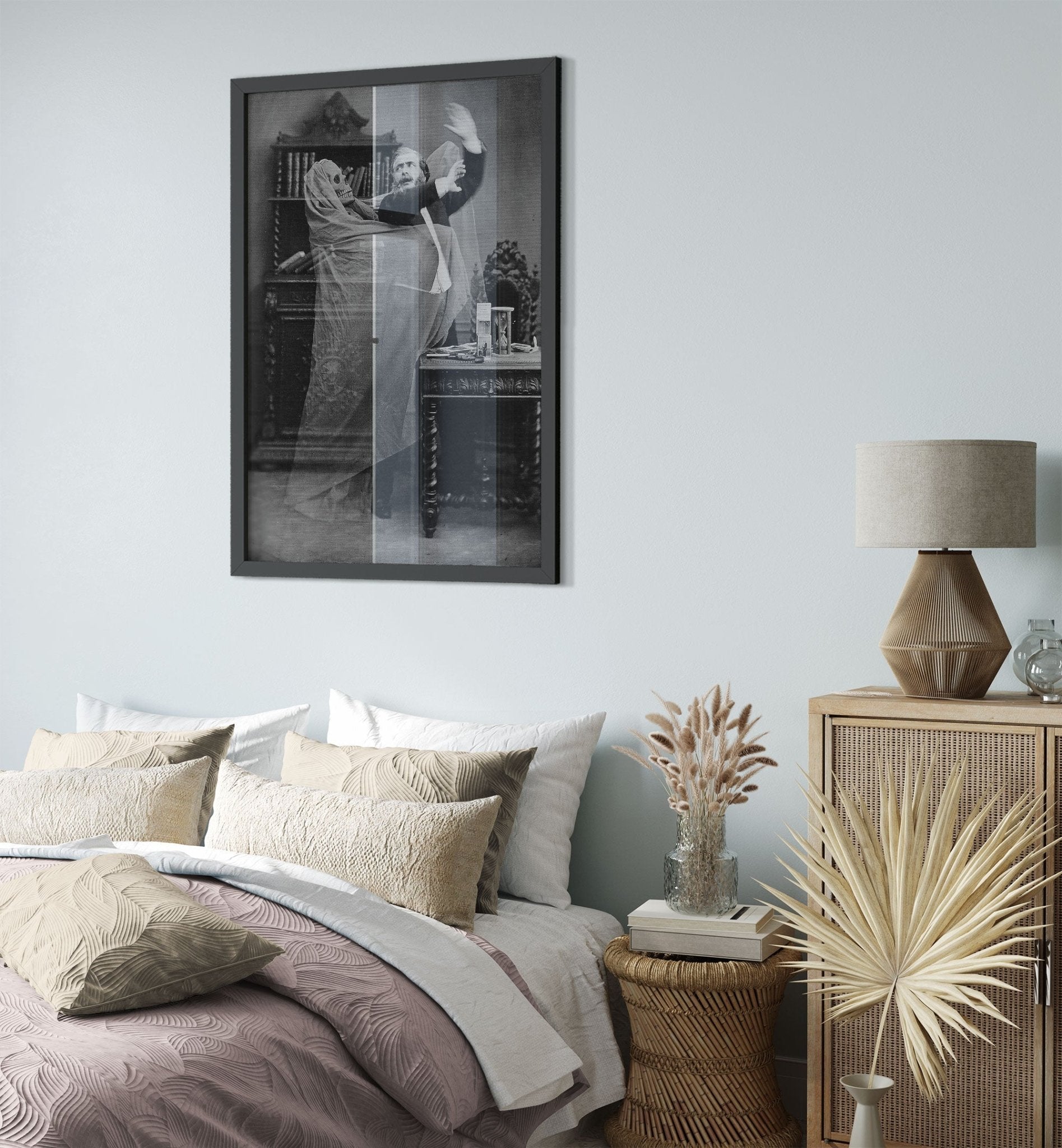 Victorian Ghost Photo Framed Print - Eugene Thiebault - Victorian Ghost Framed Spooky Halloween Photo - WallArtPrints4U
