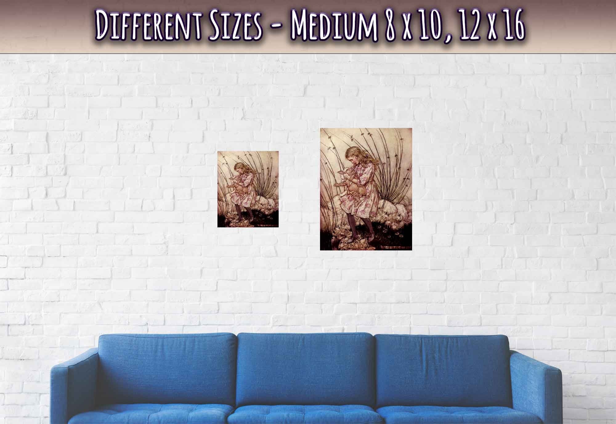 Vintage Alice In Wonderland Poster - Arthur Rackham Pig Baby - Arthur Rackham Print - Alice With Pigbaby - WallArtPrints4U