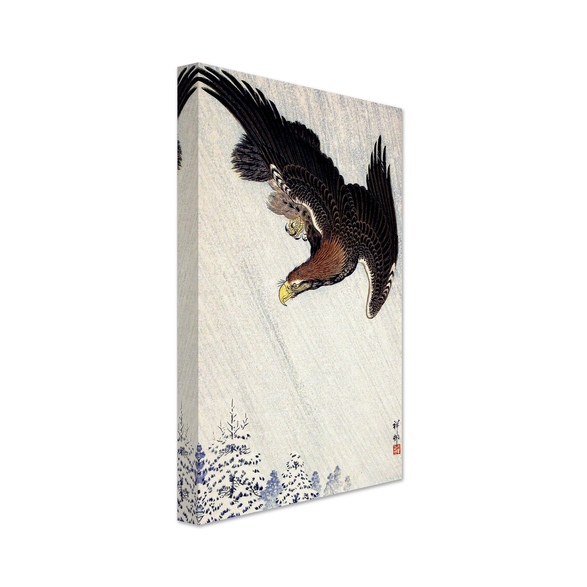 Vintage Eagle Canvas Print, Ohara Koson, Japanese Eagle Art - Vintage Eagle Canvas Print Canvas - WallArtPrints4U