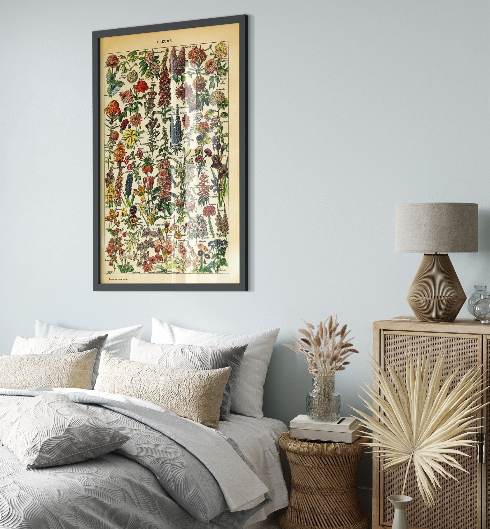 Vintage Flower Framed - Fleurs Adolphe Millot - Fleurs Pour Tous Framed Print - WallArtPrints4U