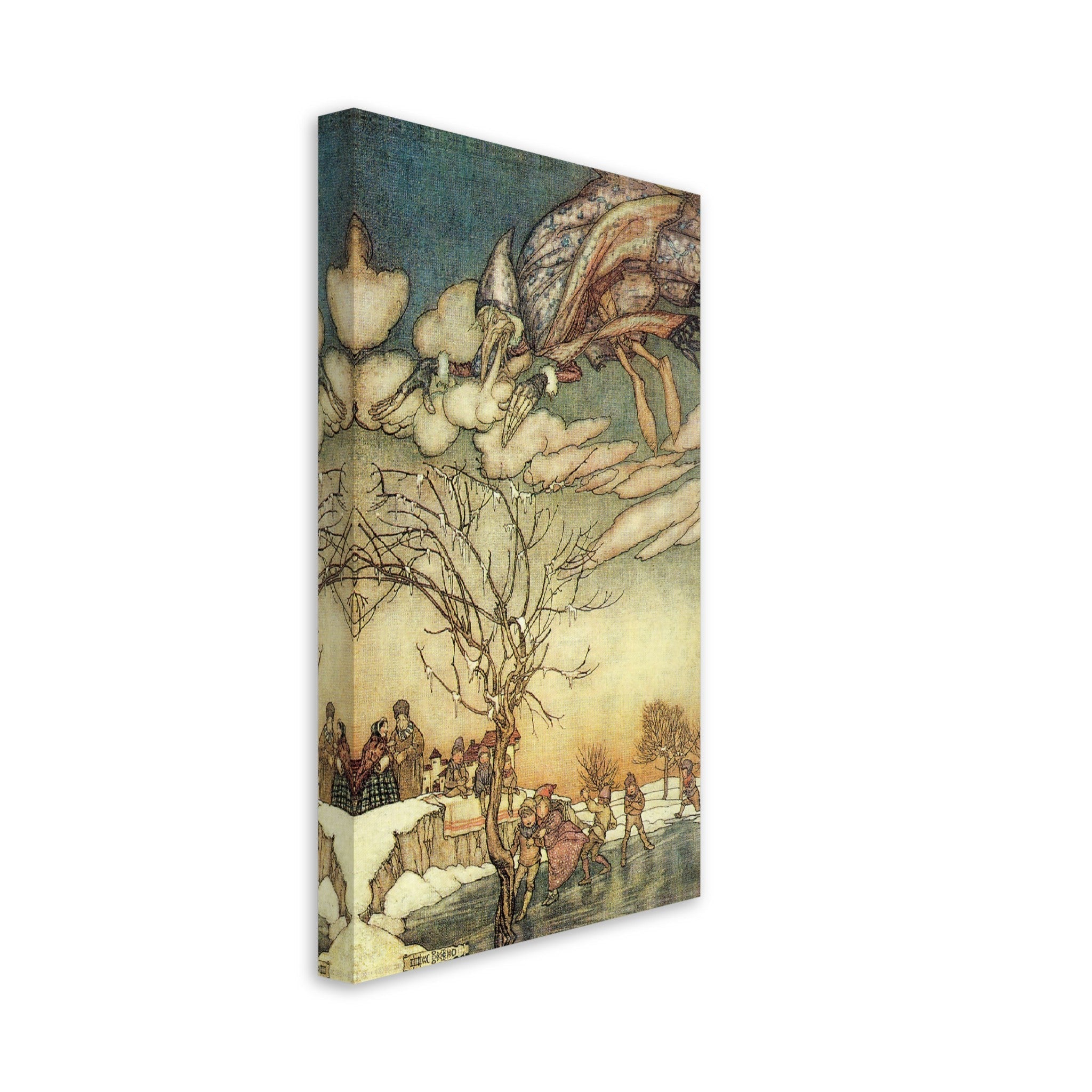 Vintage Jack Frost Canvas Print - Arthur Rackham Jack Frost - Arthur Rackham Canvas - WallArtPrints4U