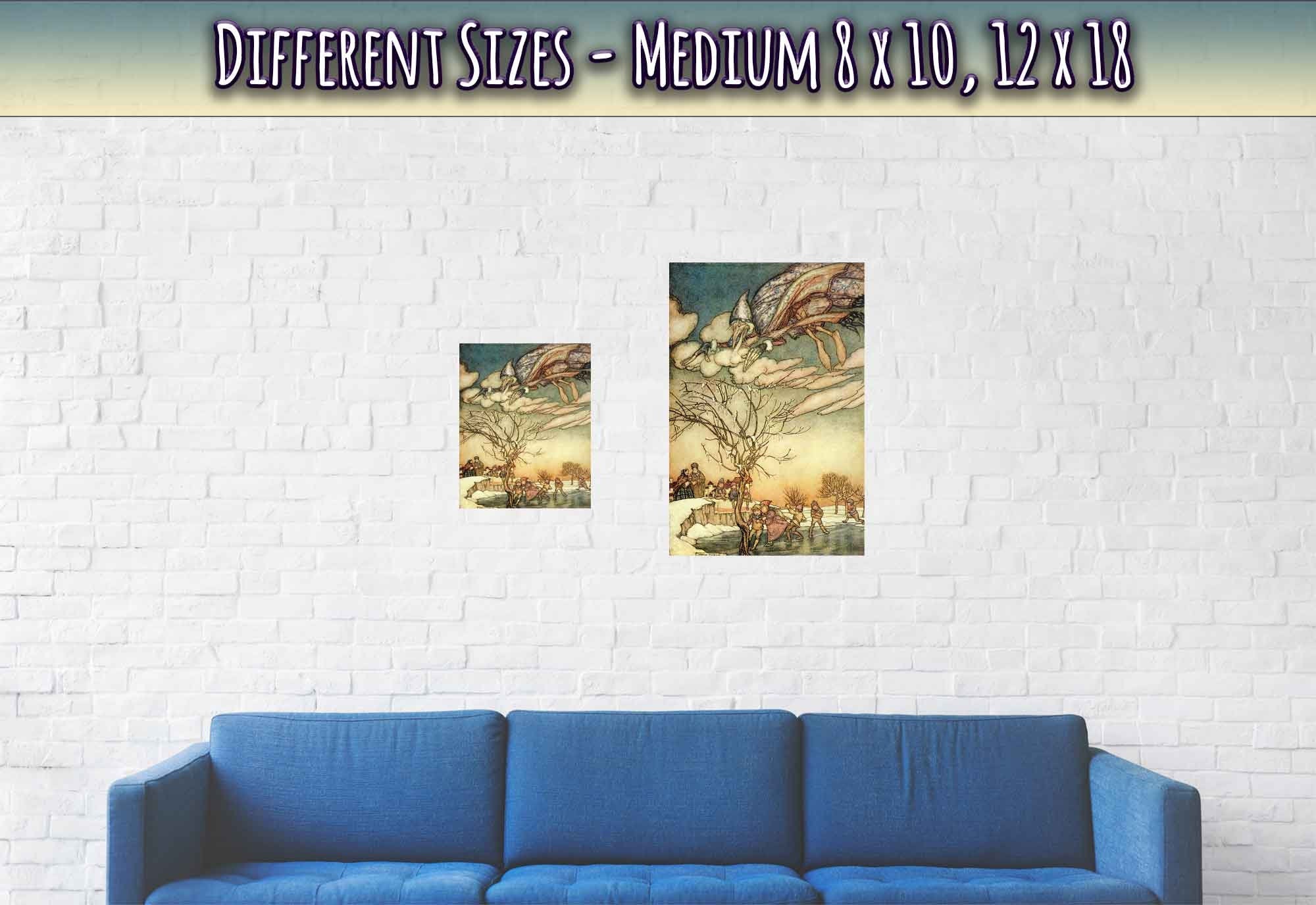 Vintage Jack Frost Poster - Arthur Rackham Jack Frost - Arthur Rackham Print - WallArtPrints4U