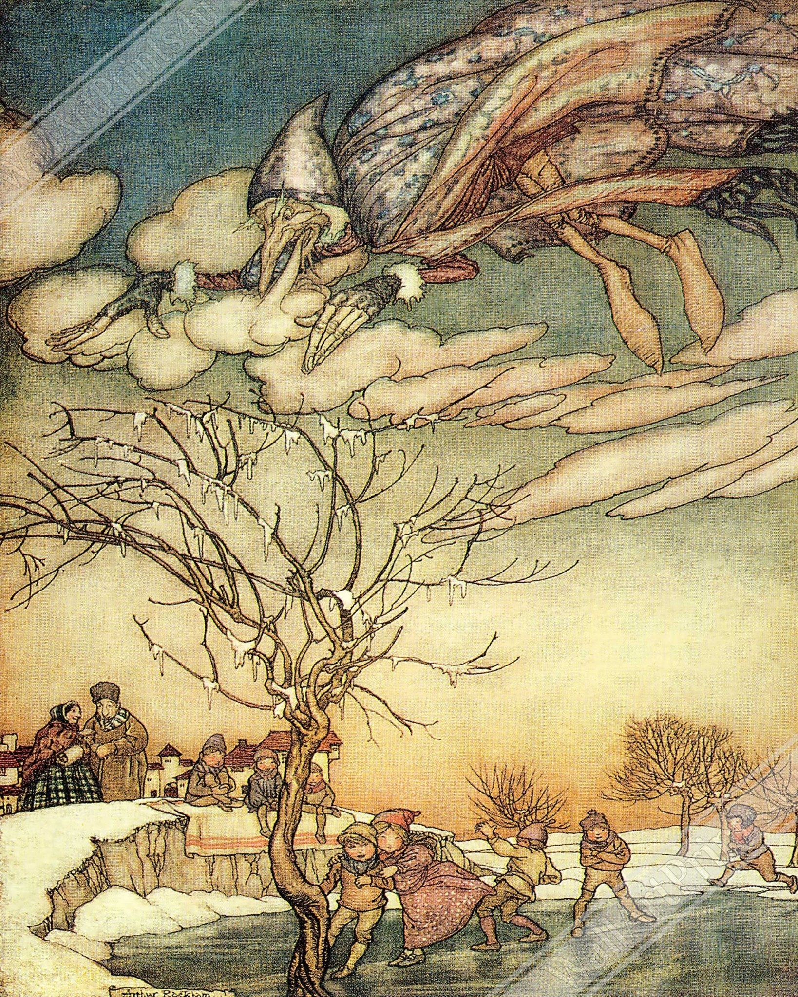 Vintage Jack Frost Poster - Arthur Rackham Jack Frost - Arthur Rackham Print - WallArtPrints4U