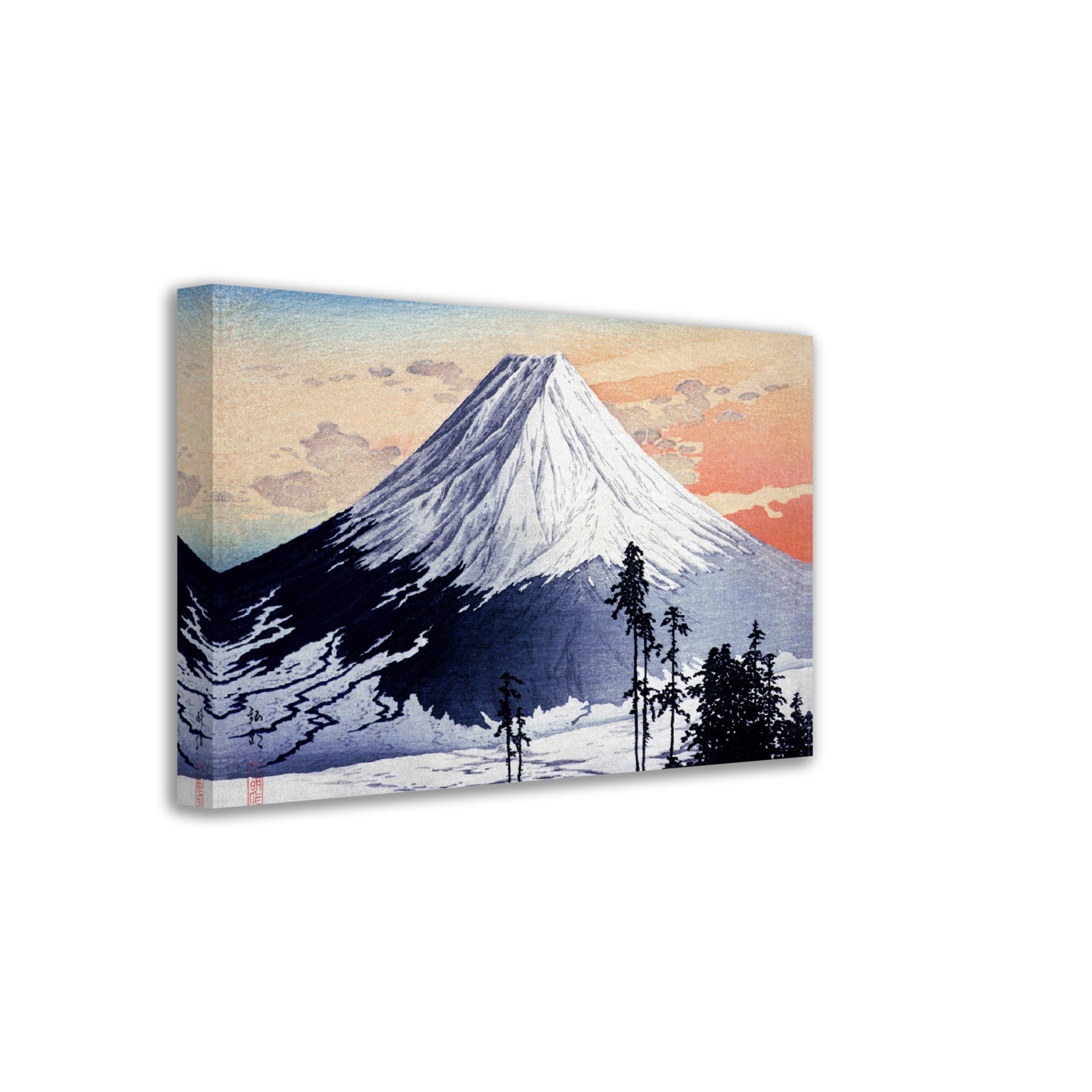 Vintage Mountain Canvas Print, Mount Fuji Canvas 1929 Hiroaki Takahashi - WallArtPrints4U