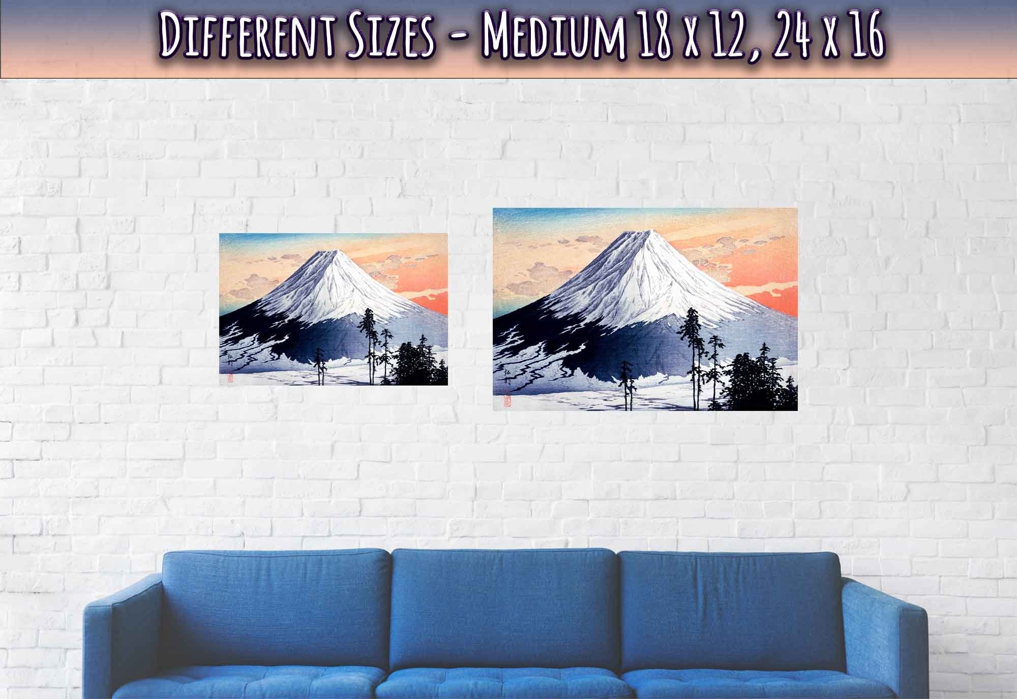 Vintage Mountain Poster, Mount Fuji Print 1929 Hiroaki Takahashi - WallArtPrints4U