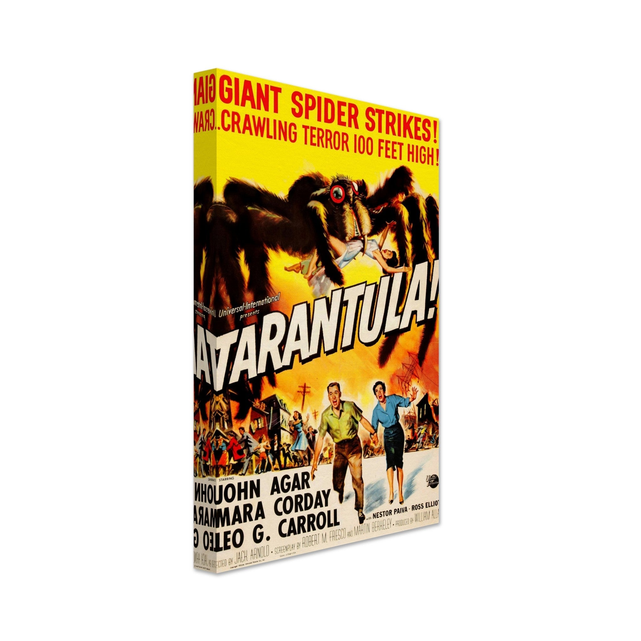 Vintage Movie Canvas Tarantula 1955 Canvas Film Art - Tarantula Canvas - WallArtPrints4U