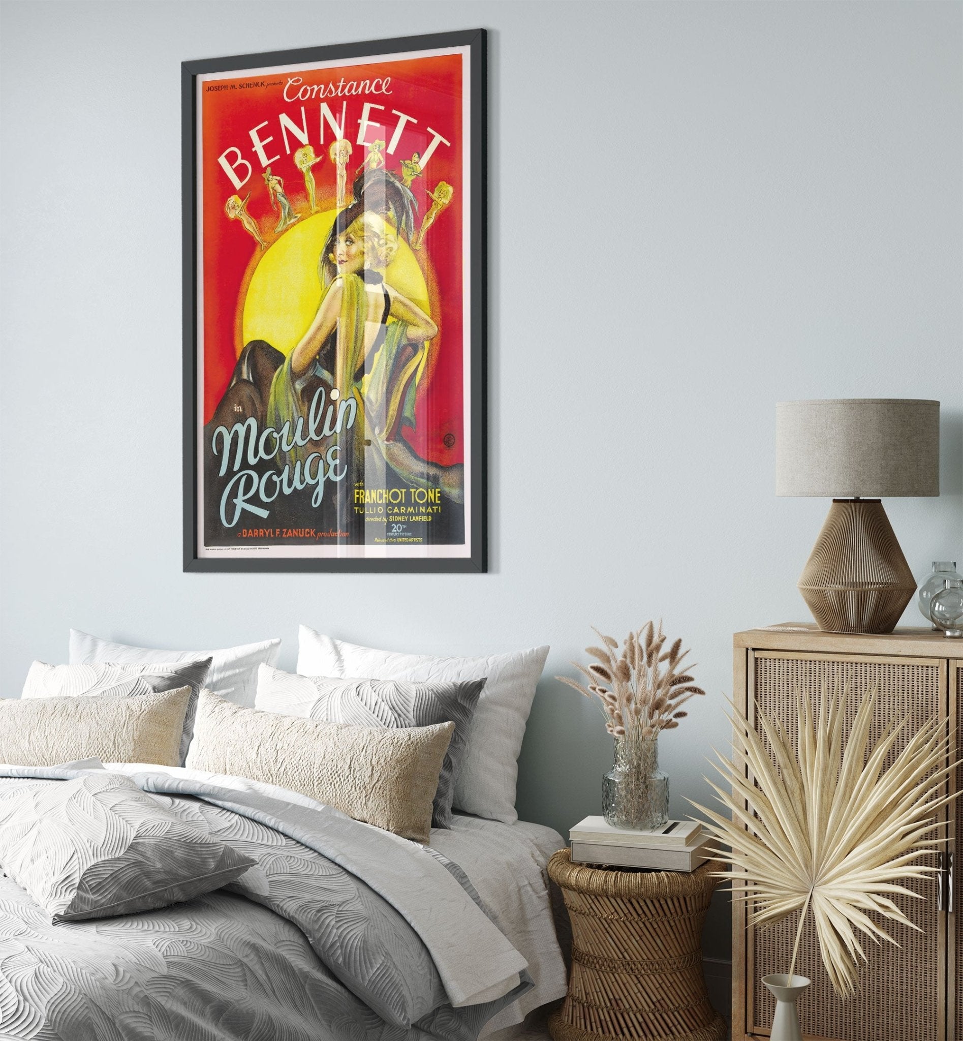Vintage Movie Framed, Moulin Rouge - Vintage 1934 Framed Movie Art - Constance Bennett - WallArtPrints4U