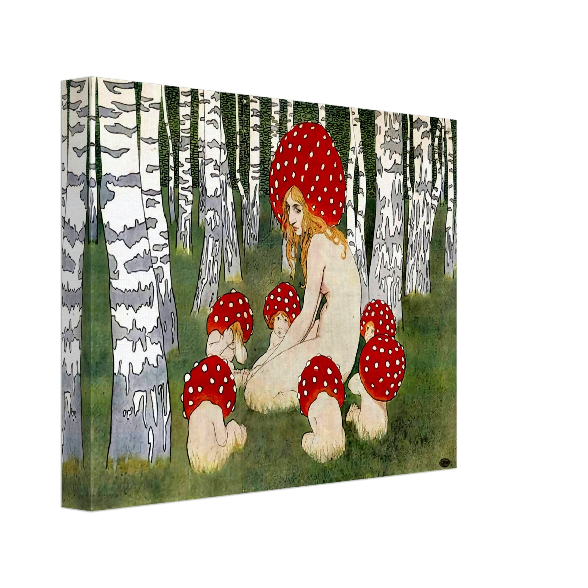 Vintage Mushroom Canvas Print, Mother Mushroom Print - Vintage Mushroom Art - WallArtPrints4U