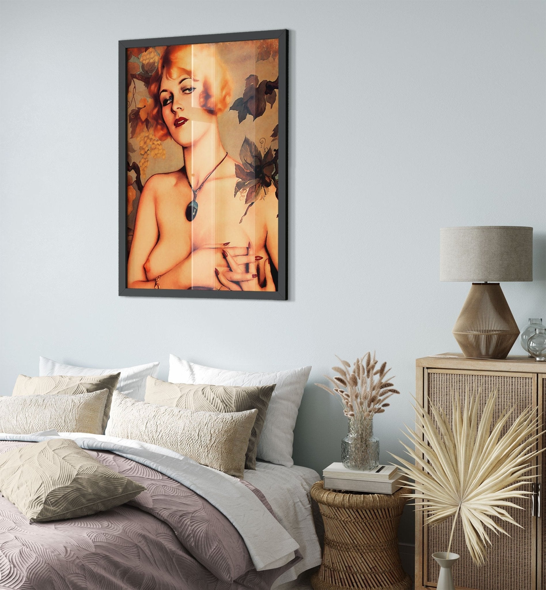 Vintage Pin Up Girl Framed, Alberto Vargas, Partial Nude - Vintage Art - Retro Pin Up Girl Framed Print - WallArtPrints4U