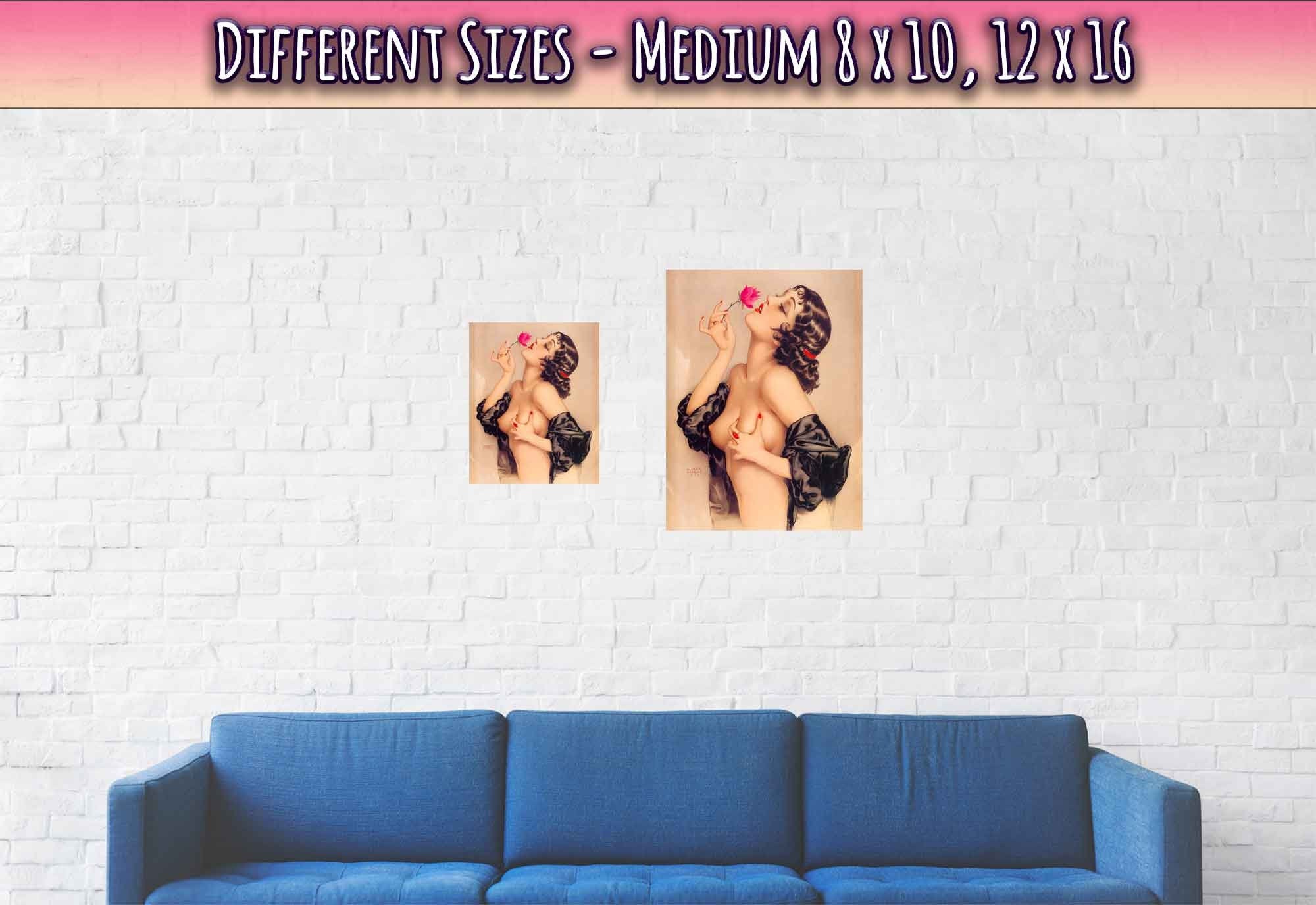 Vintage Pin Up Girl Poster, Alberto Vargas, Olive Thomas Pin Up Retro Print - From 1920 - WallArtPrints4U