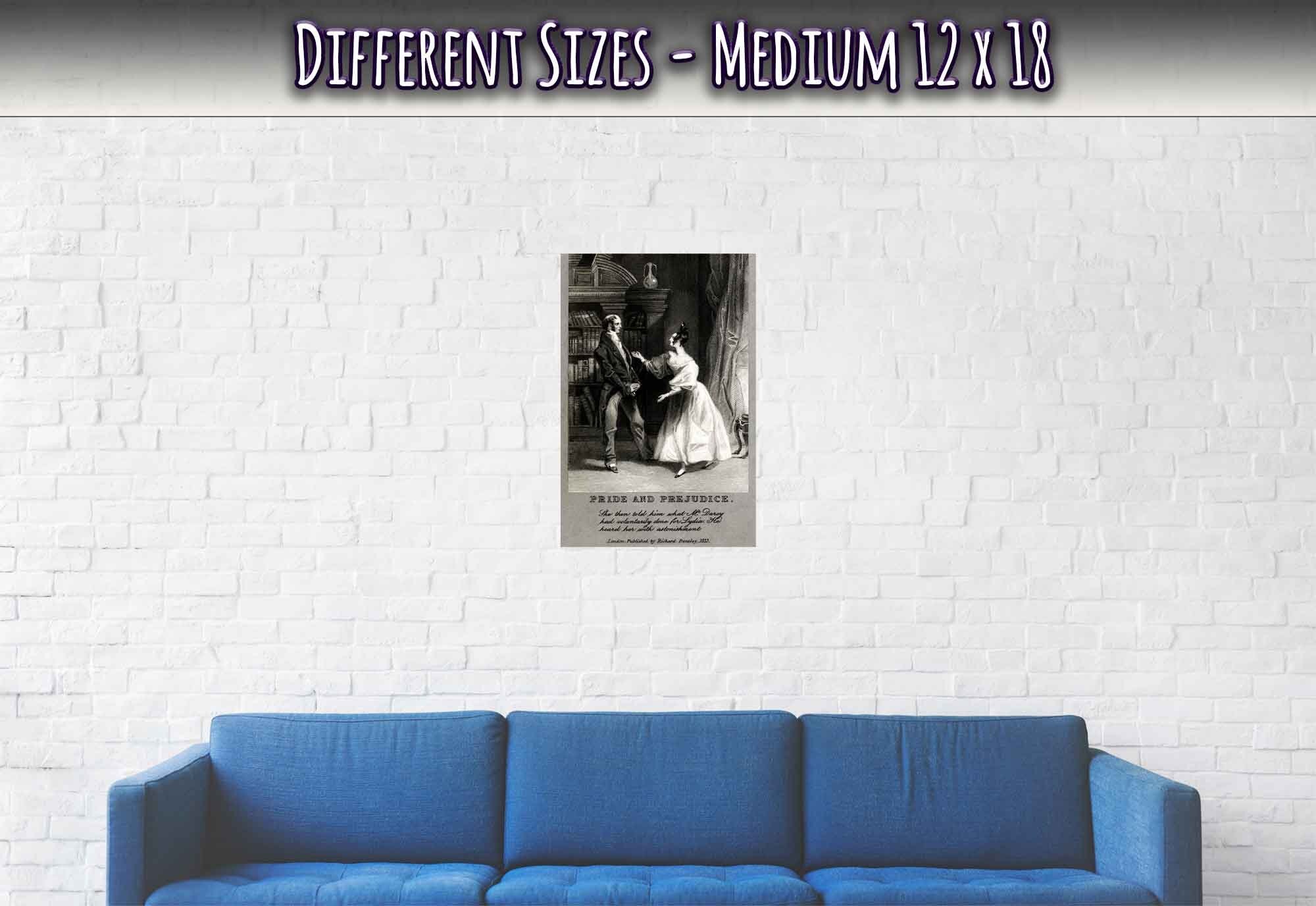 Vintage Pride And Prejudice Poster From 1833 - Pride And Prejudice Print - WallArtPrints4U