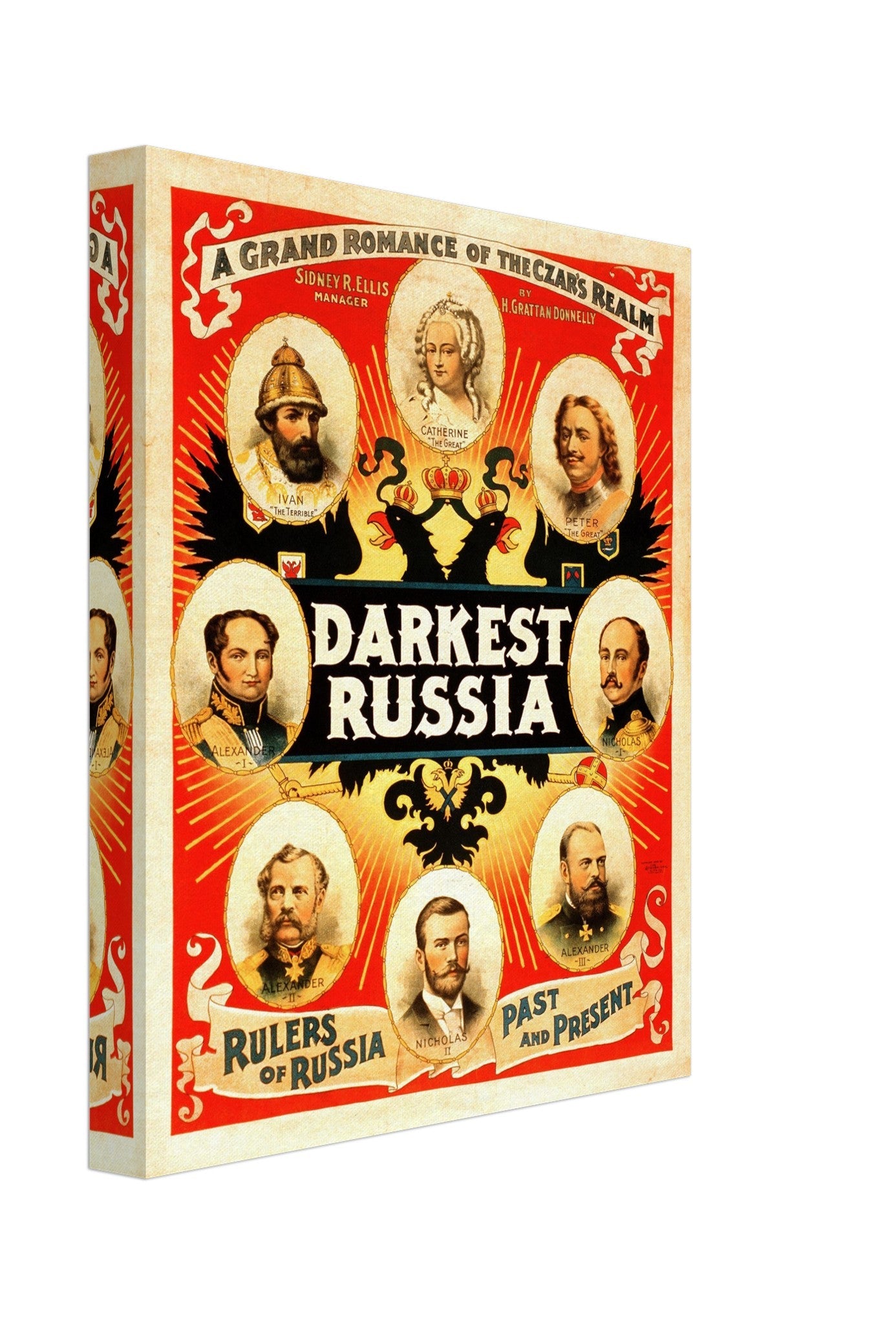 Vintage Russian Canvas Darkest Russian, A Grand Romance Canvas Print Theater Canvas - WallArtPrints4U