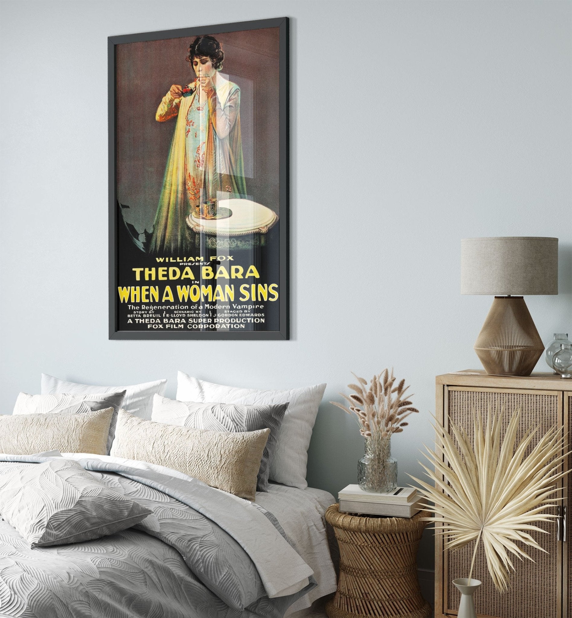 Vintage Theda Bara Framed, Vintage Movie Photo 1915 When A Woman Sins Theda Bara Framed Print - WallArtPrints4U