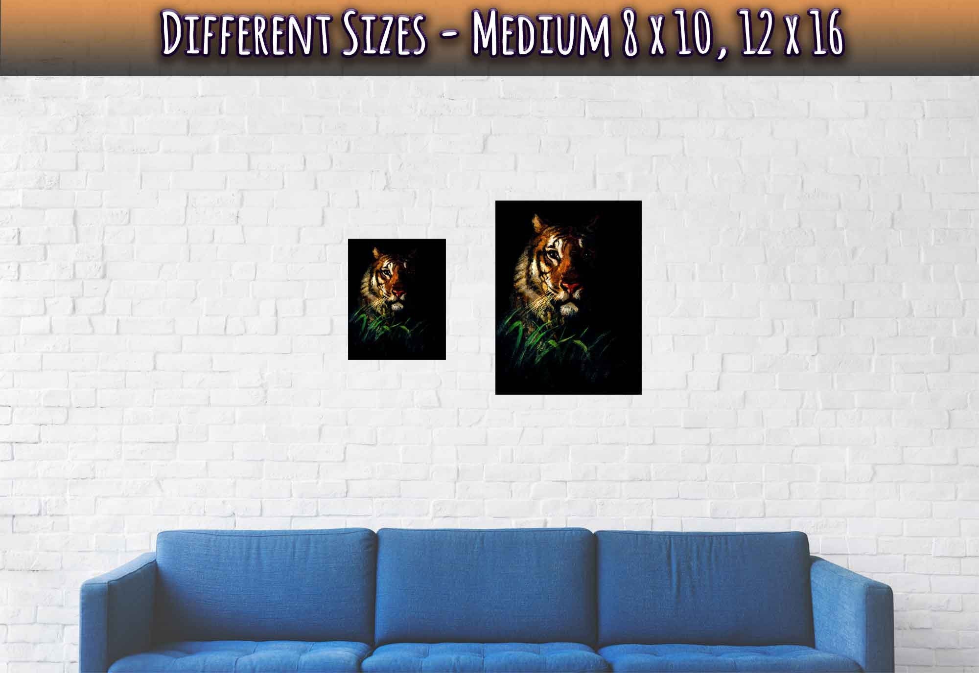 Vintage Tiger Poster, Tigers Head Abbot Handerson Print 1900'S - WallArtPrints4U