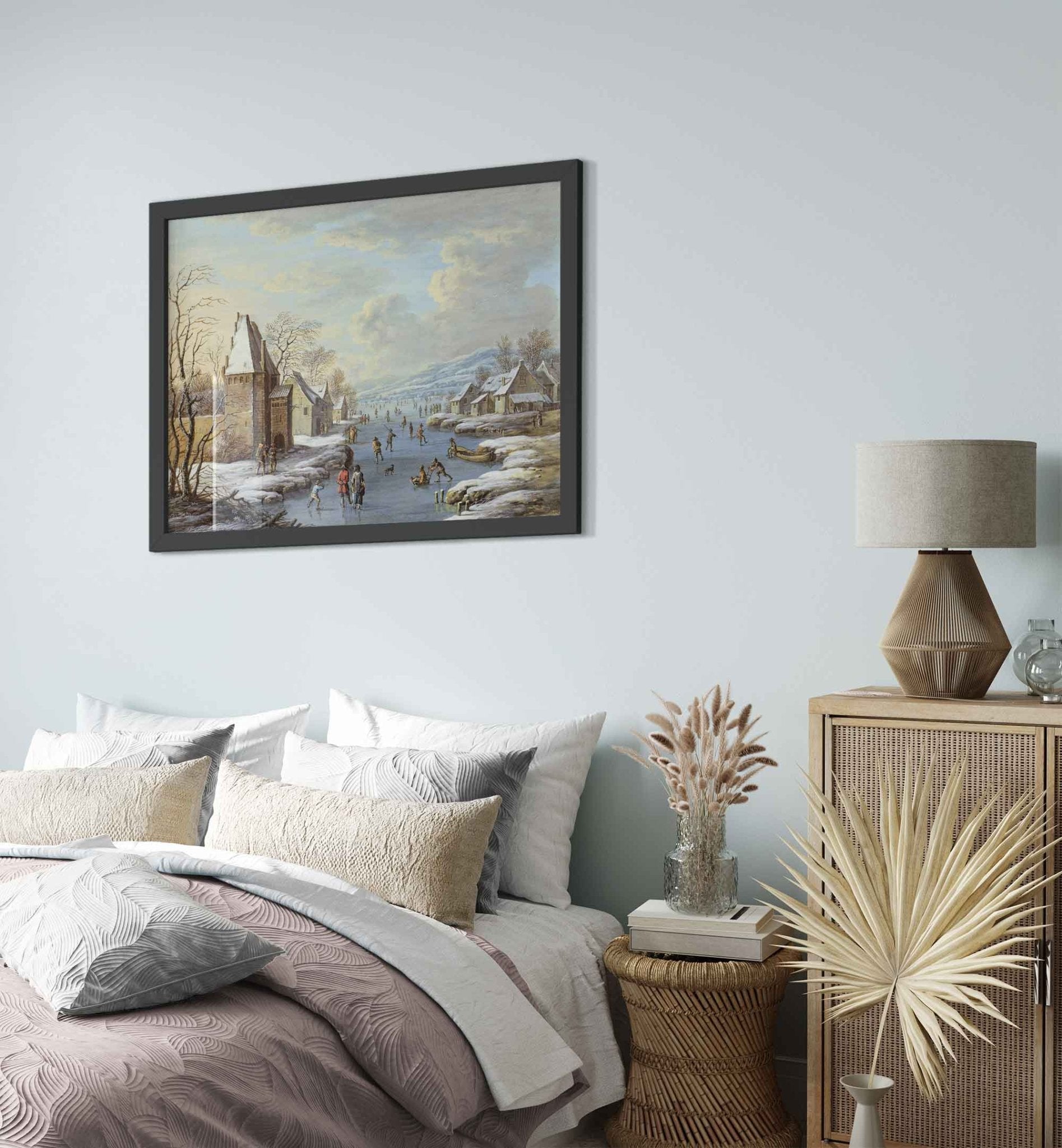 Vintage Winter Framed Print, Christmas Scene Framed, Barabara Regina Dietzsch - WallArtPrints4U