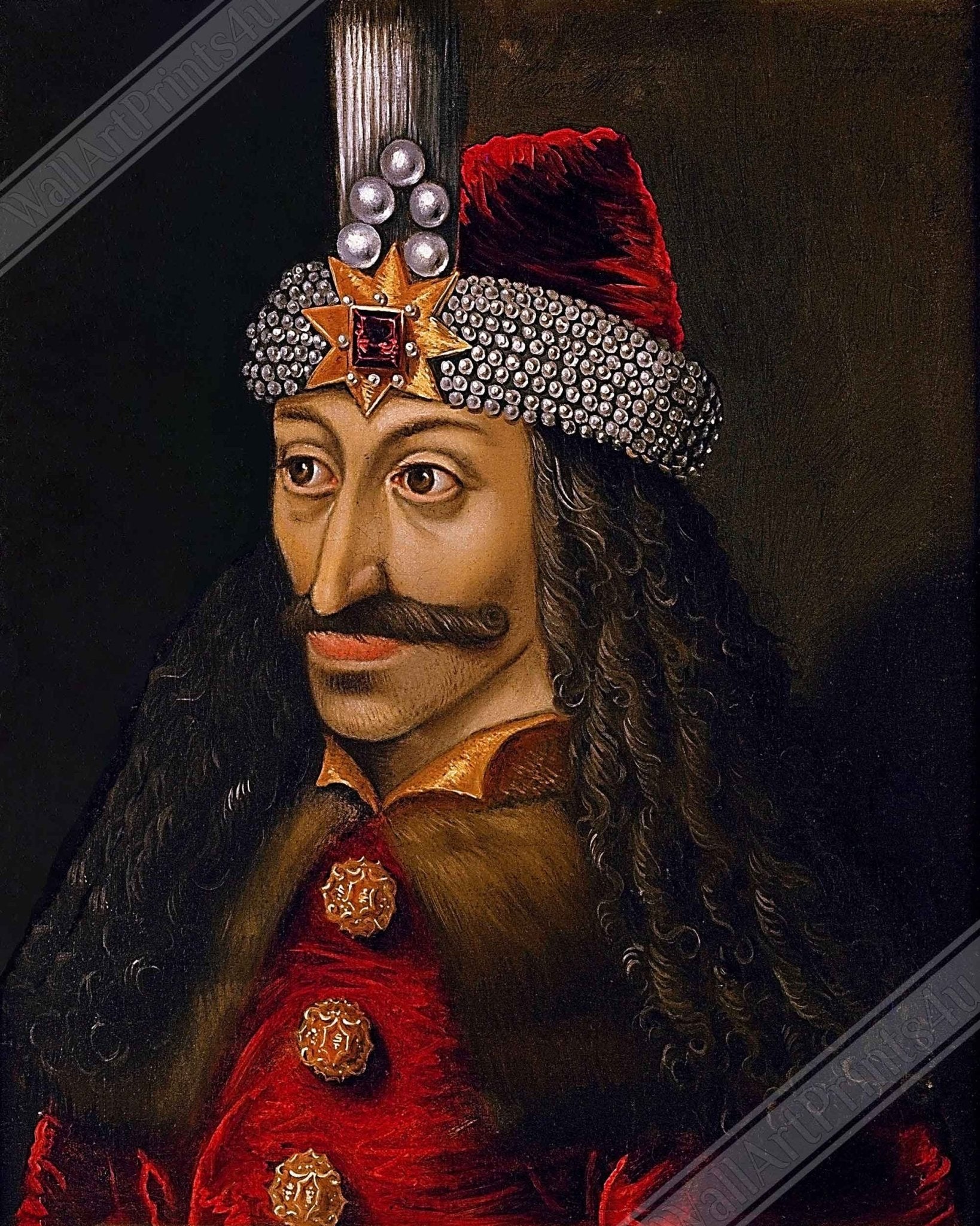 Vlad The Impaler Canvas, Original Dracula - Vlad III Dracula - WallArtPrints4U