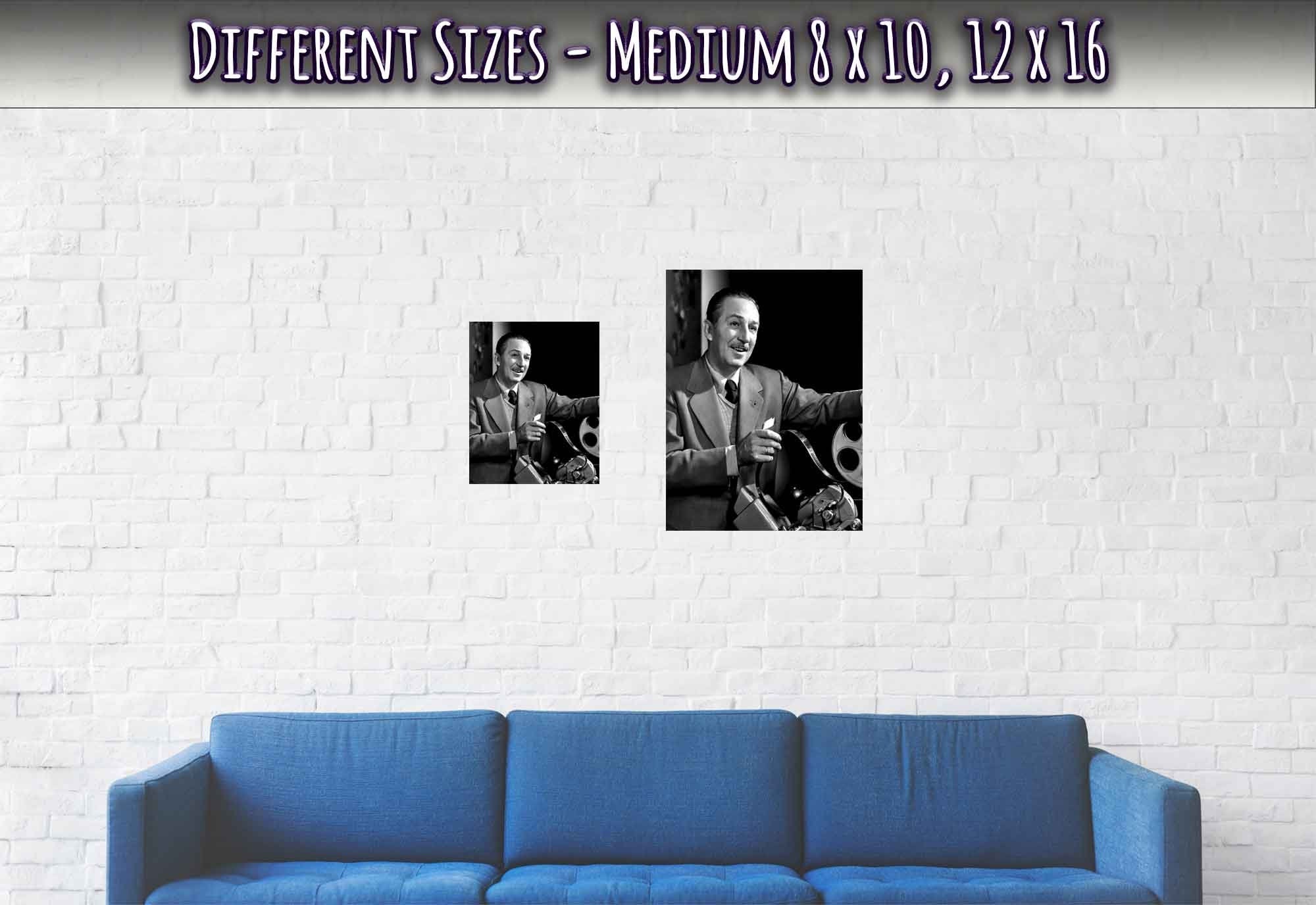 Walt Disney Poster, Vintage Photo - Iconic Walt Disney Print - WallArtPrints4U